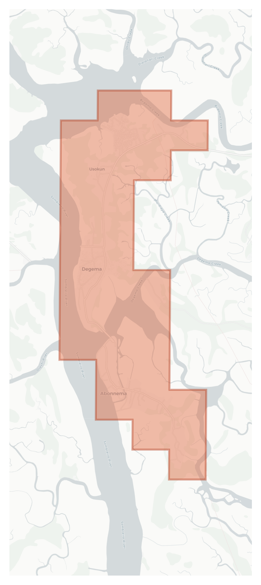 Abonnema geographic map