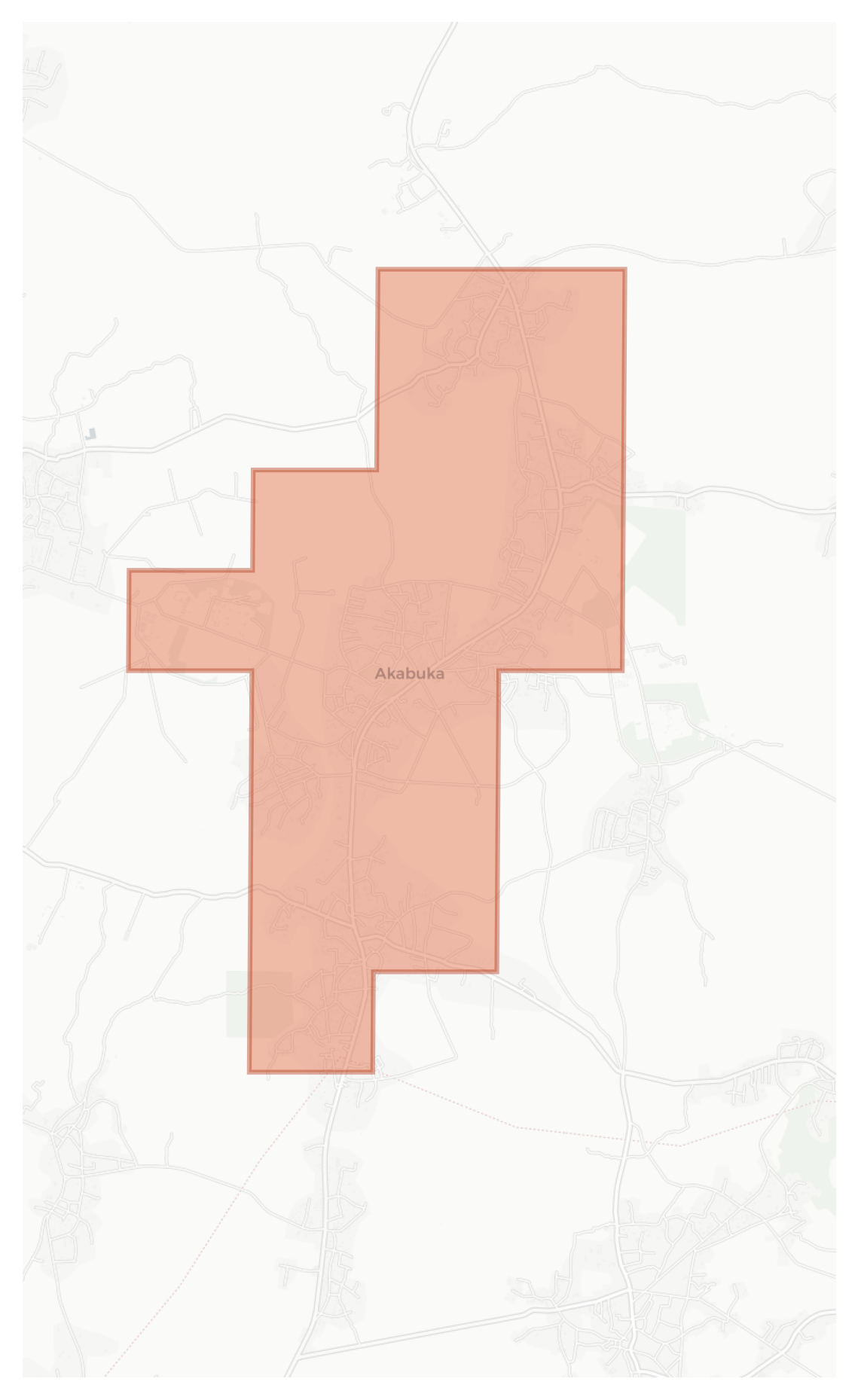 Akabuka geographic map