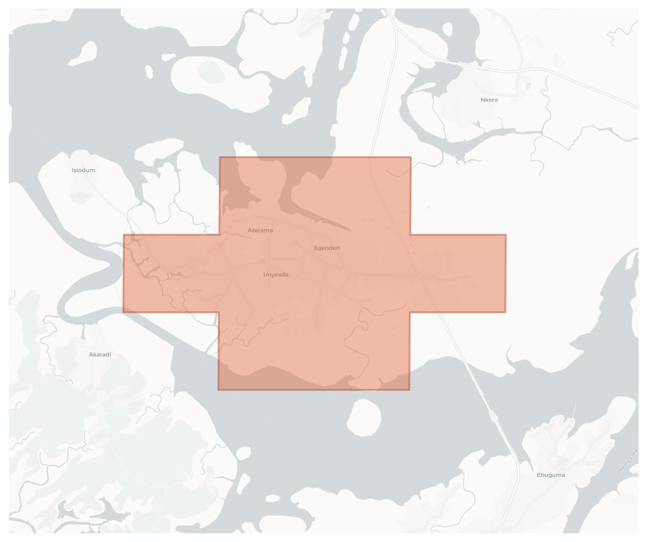 Asarama geographic map