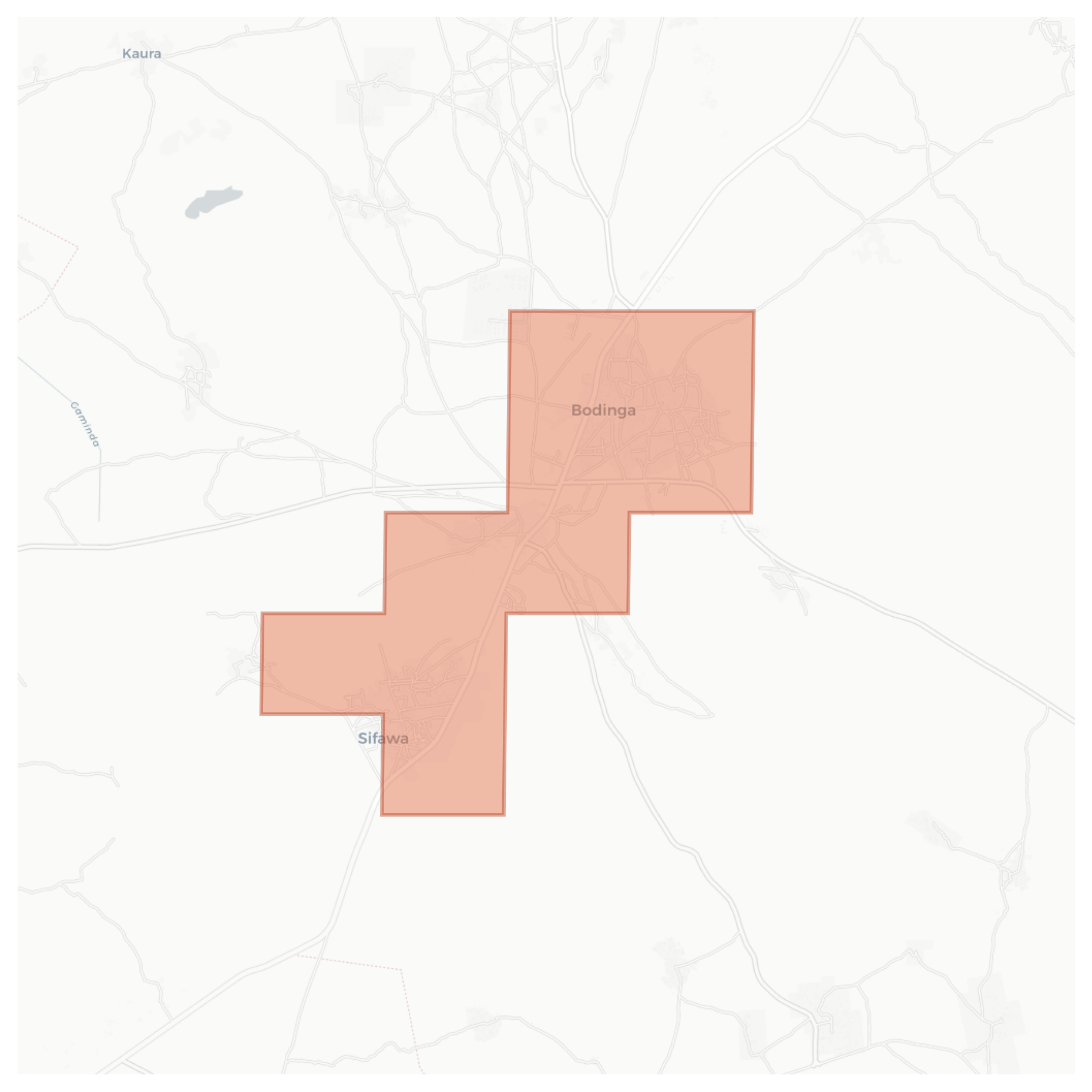 Sifawa geographic map