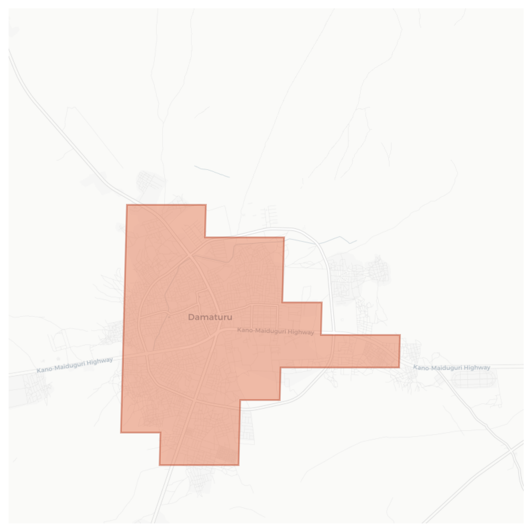 Damaturu geographic map