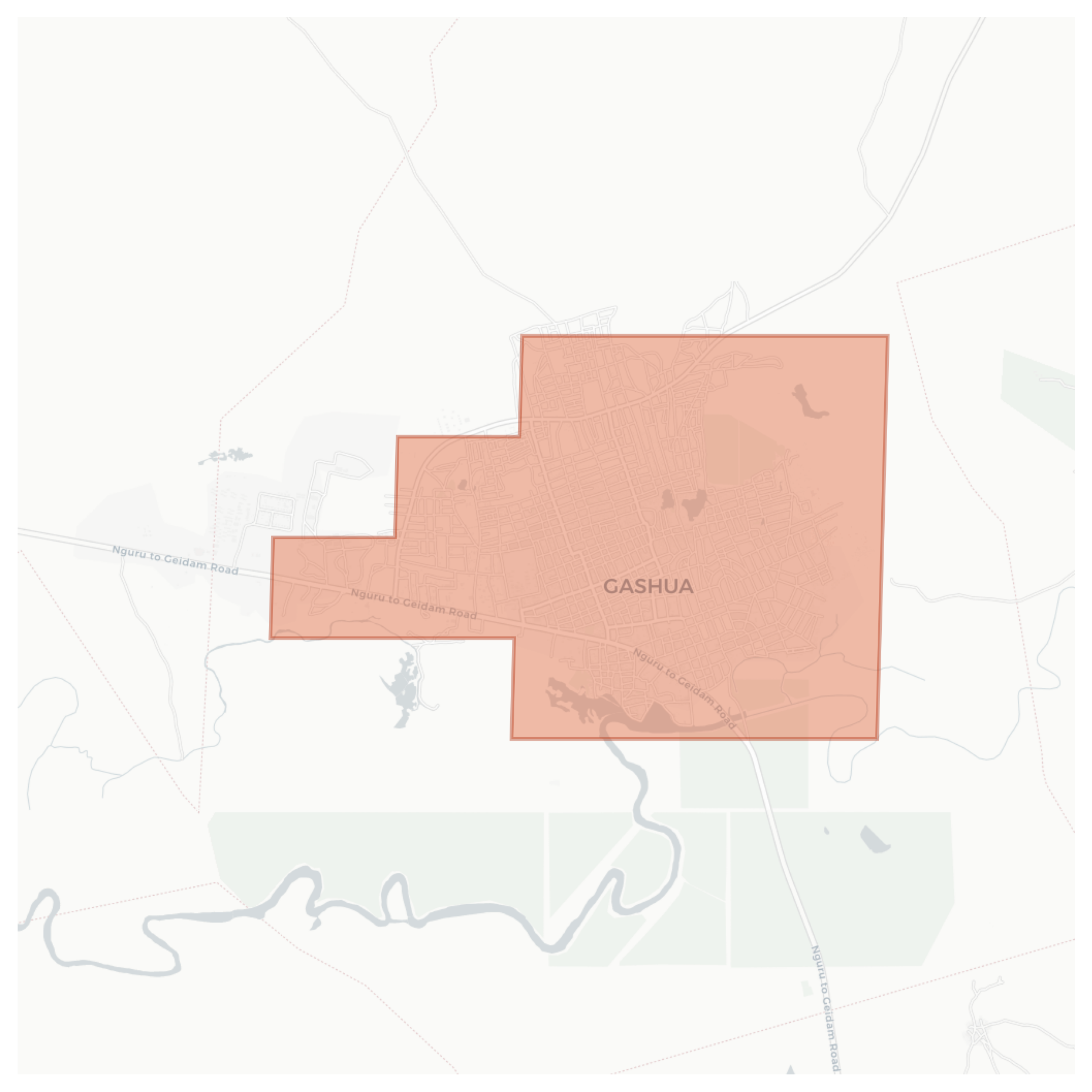 Gashua geographic map