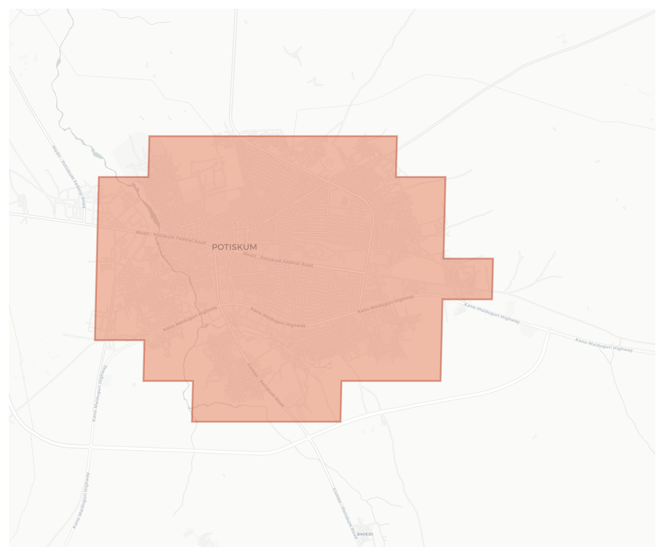 Potiskum geographic map