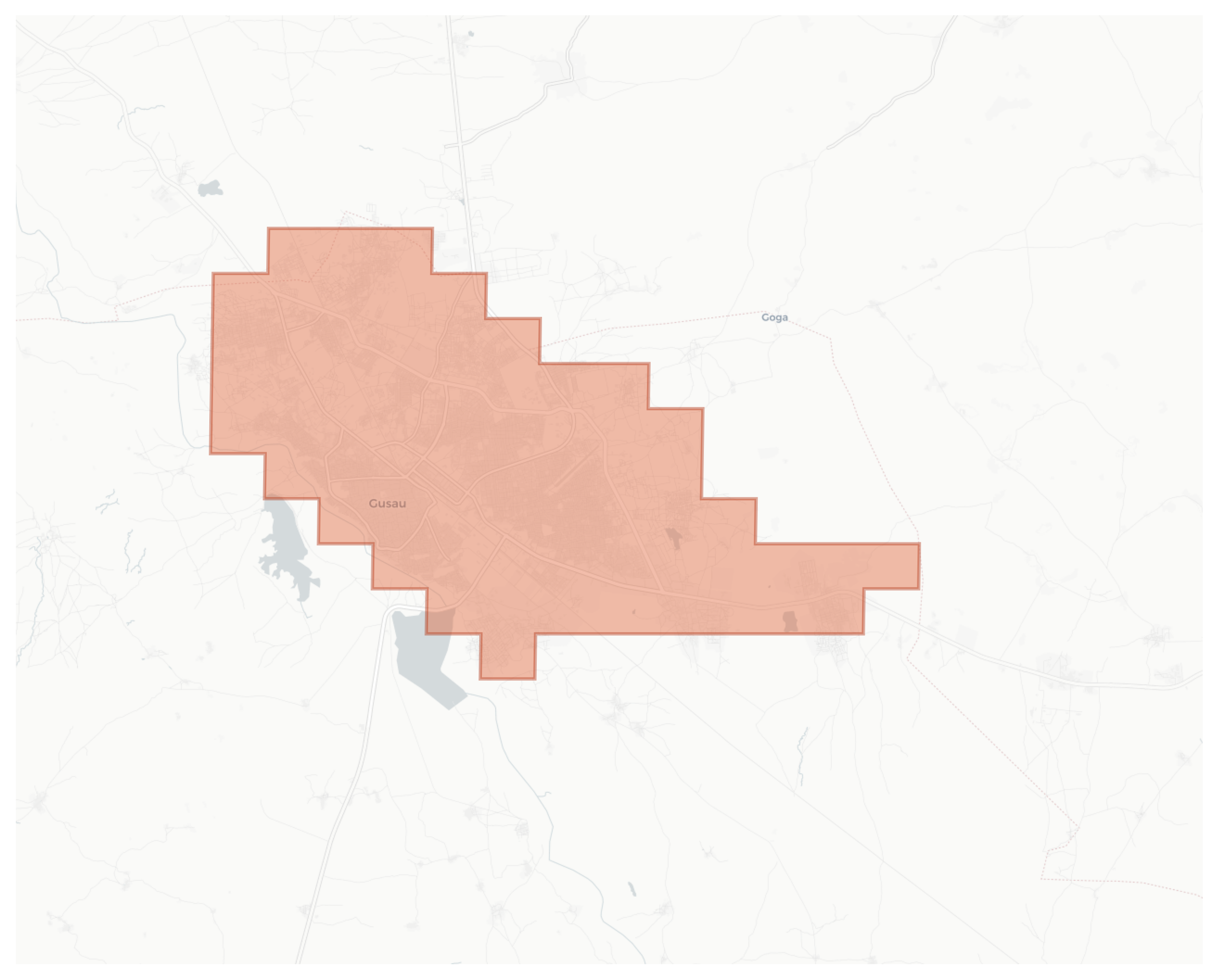 Gusau geographic map