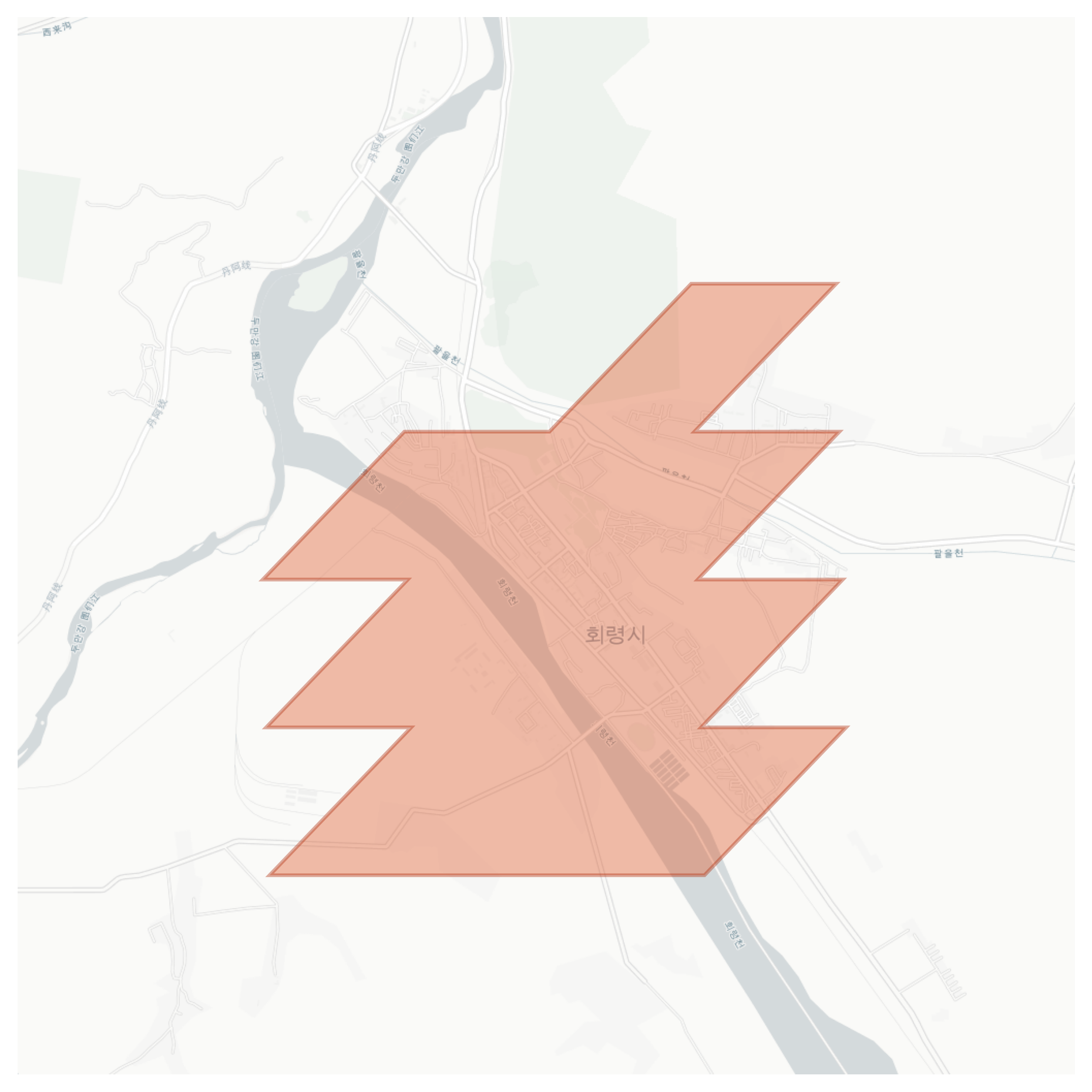 Hoeryong geographic map