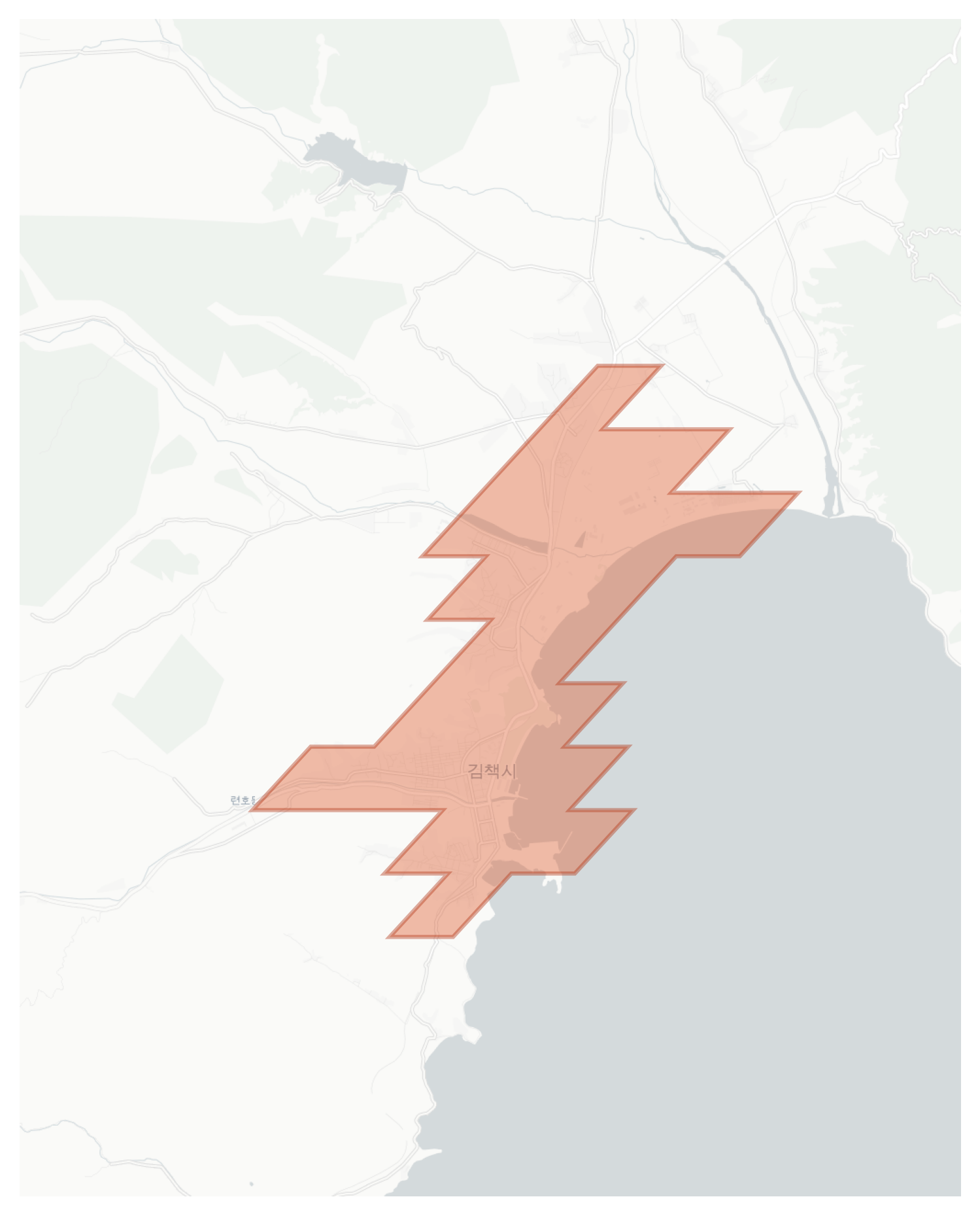 Kimch'aek geographic map
