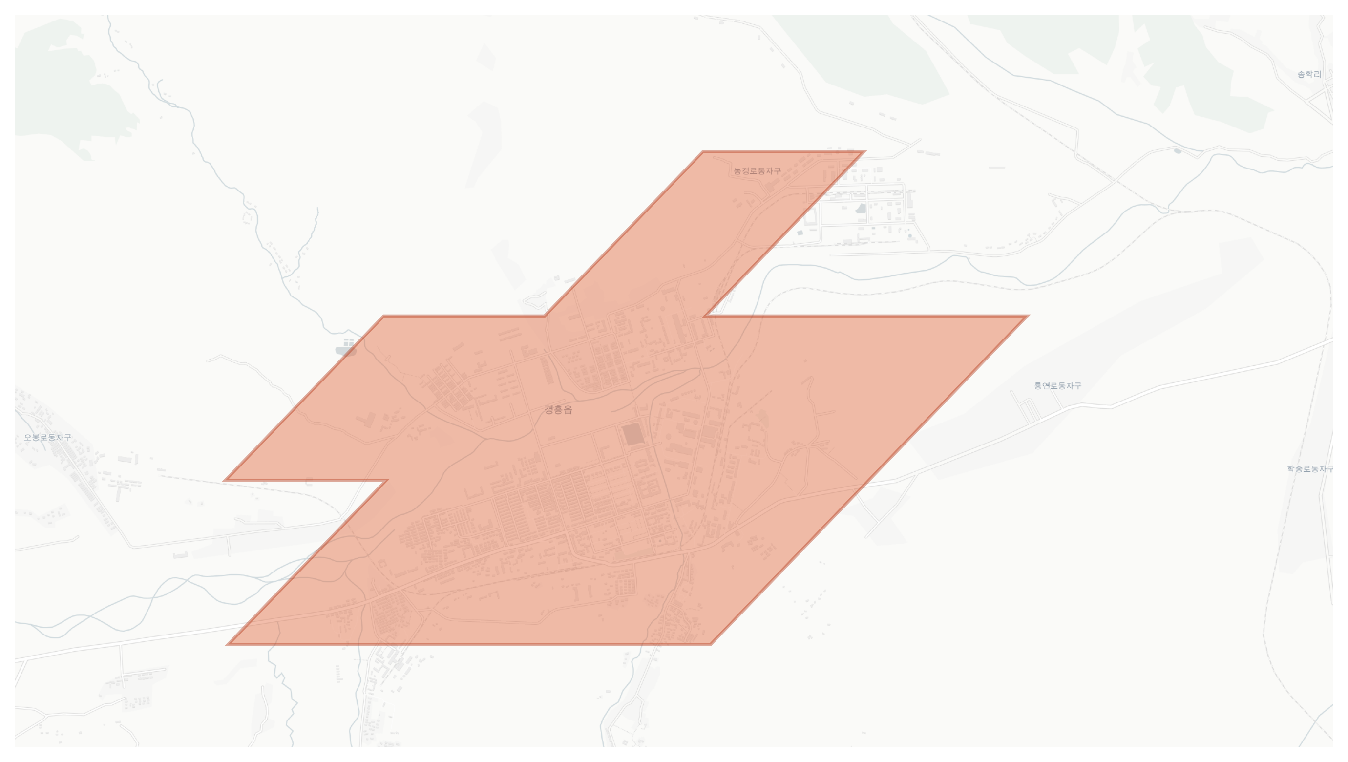 Kyonghung geographic map