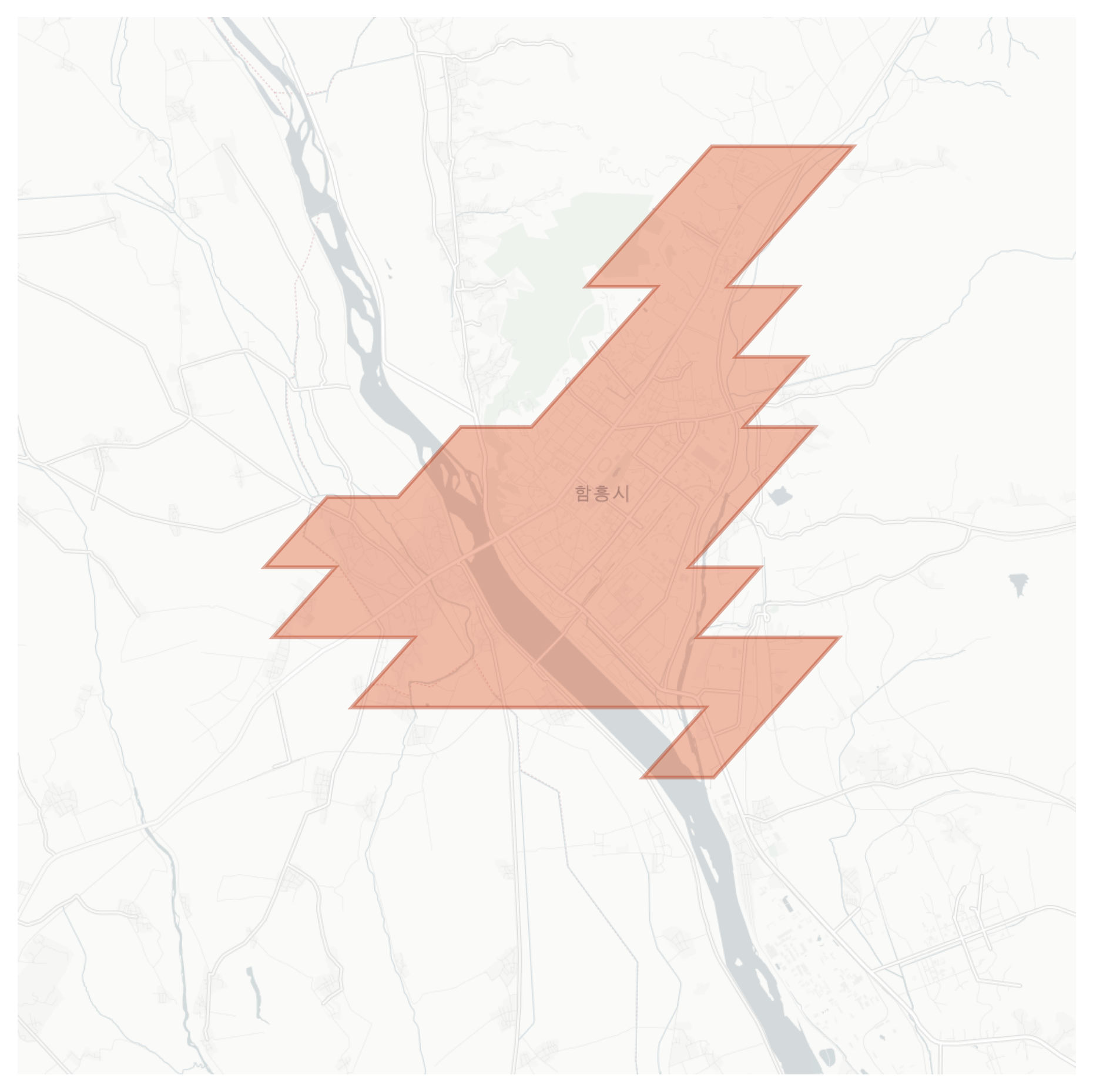 Hamhung geographic map