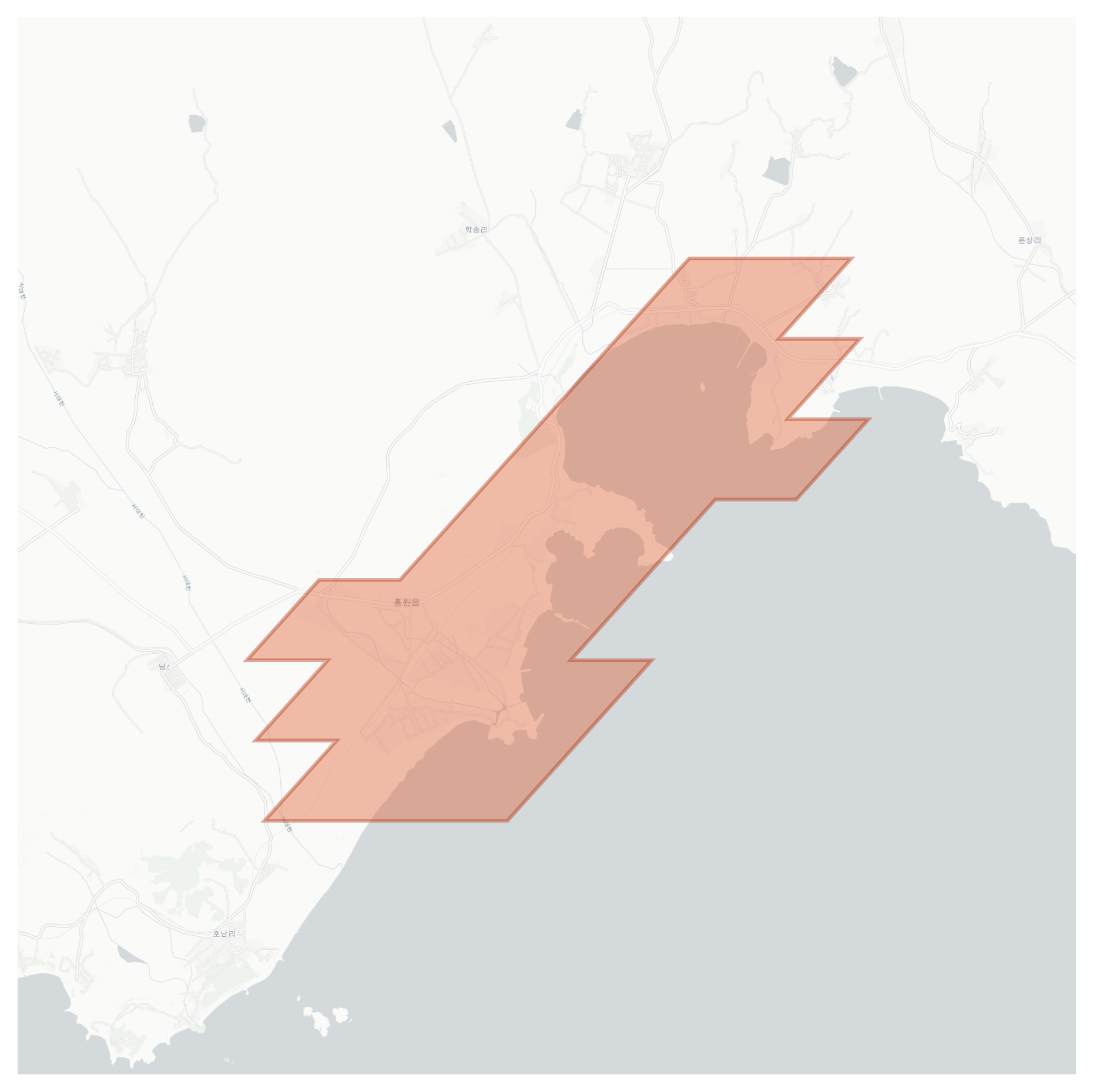 홍원읍 geographic map