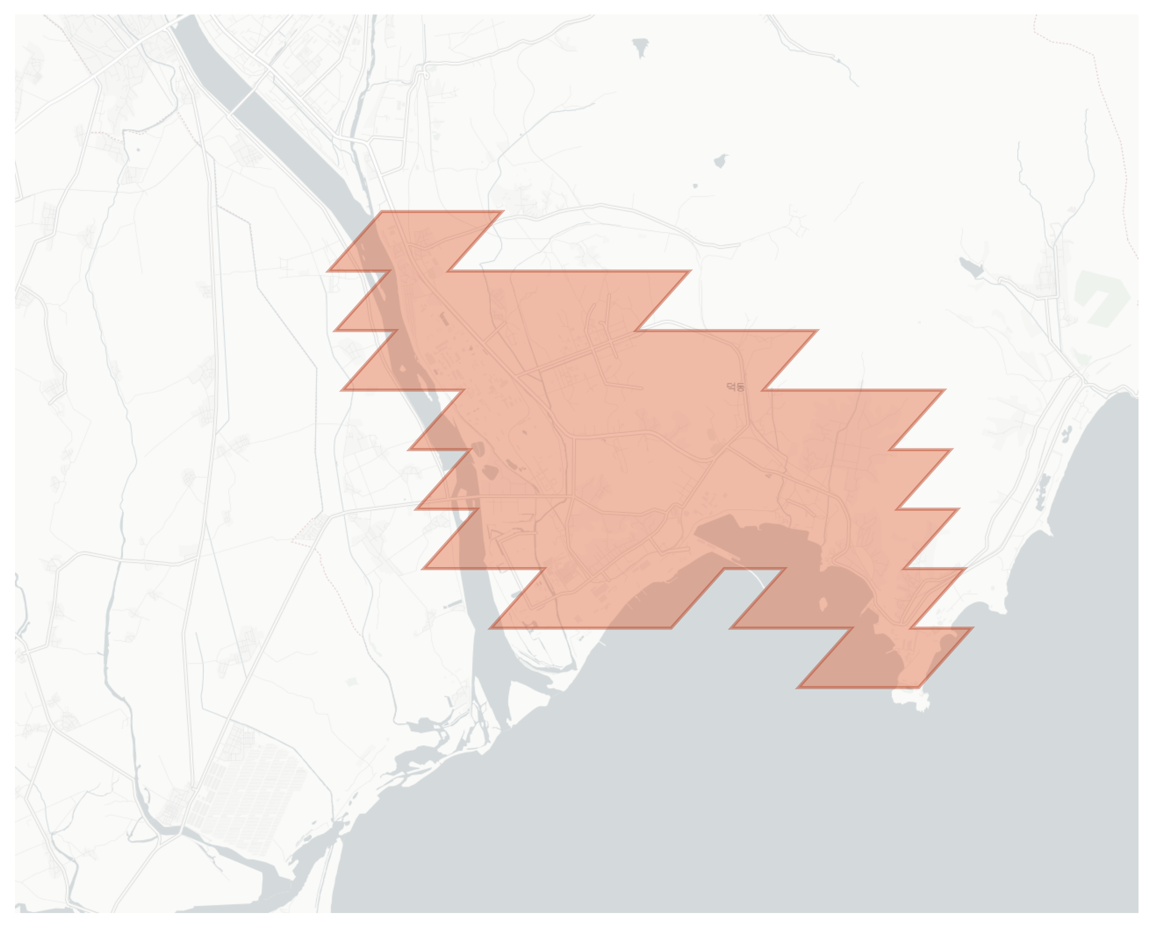 Jakdo-dong geographic map