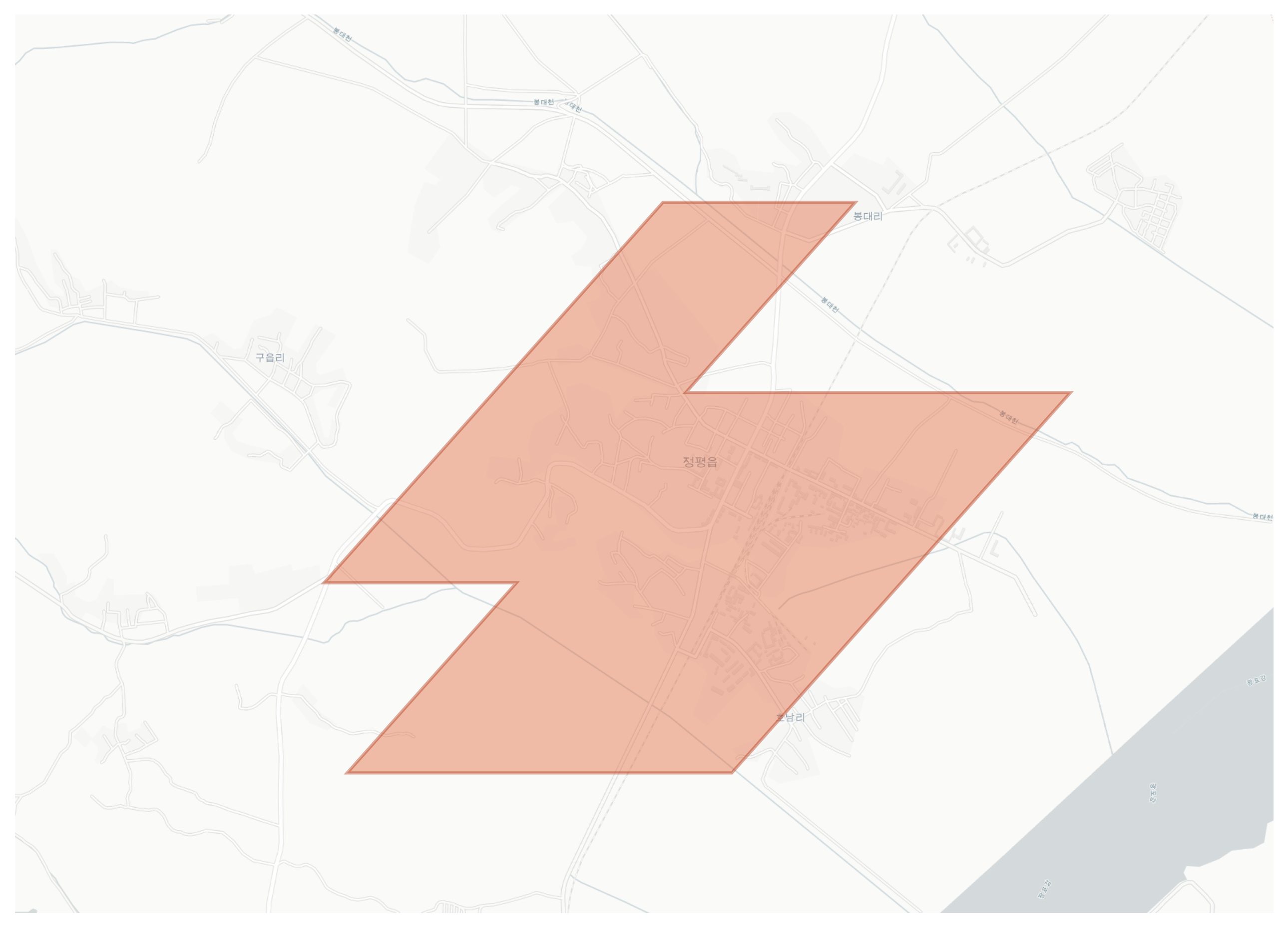 Jongphyong geographic map