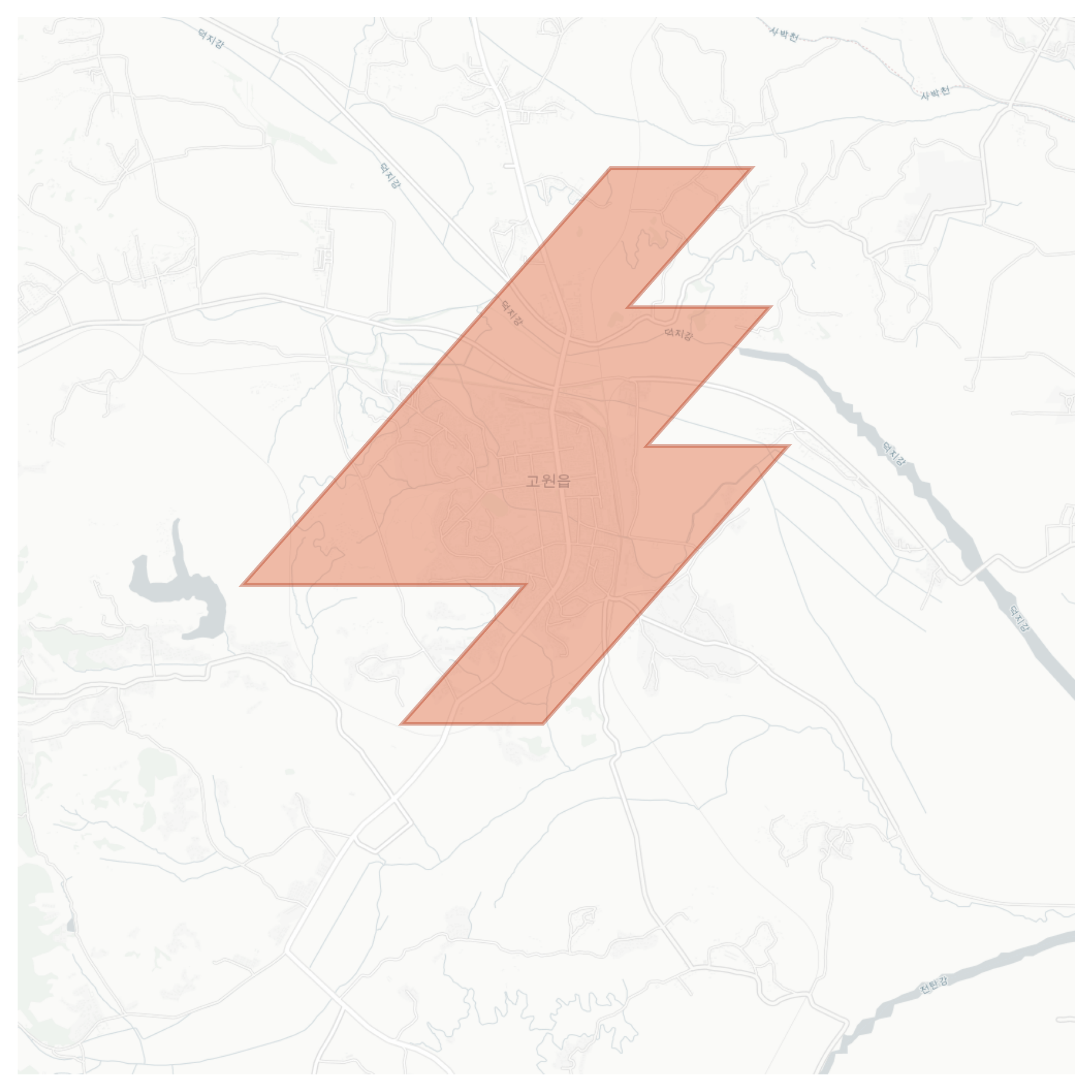 Kowon geographic map