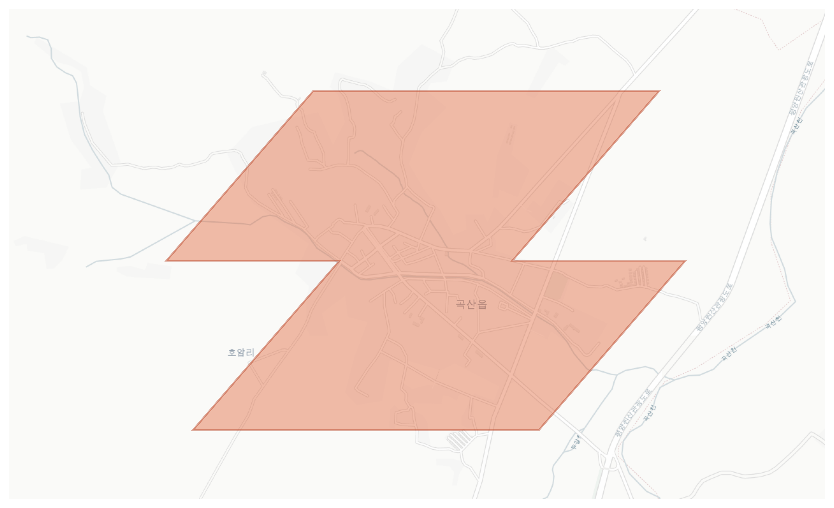 Koksan geographic map