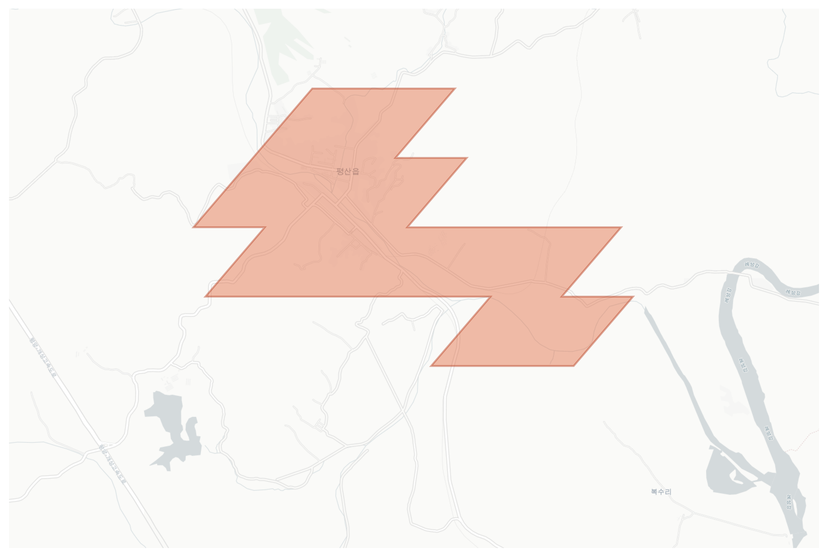 Phyongsan geographic map