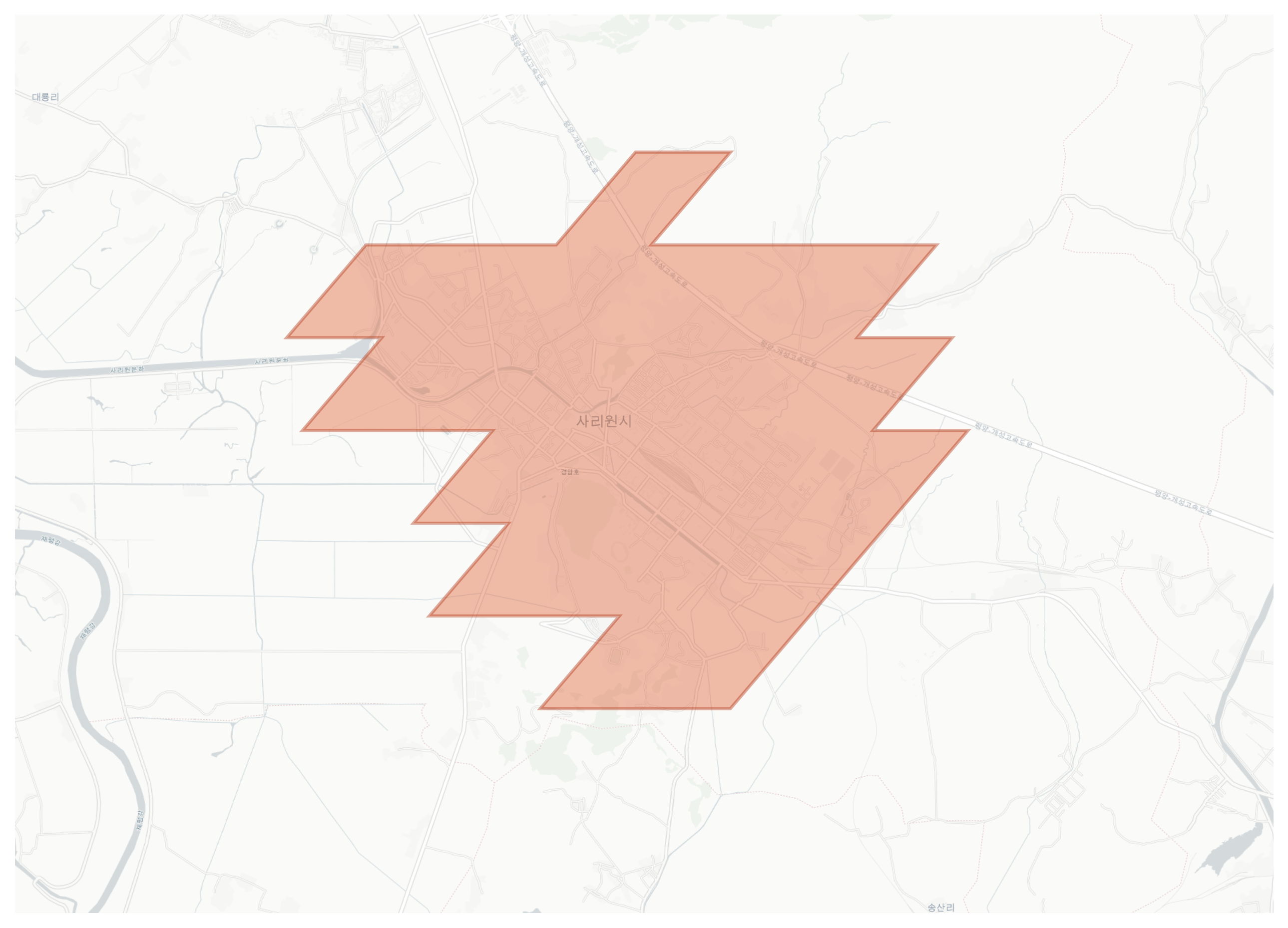 Sariwon geographic map