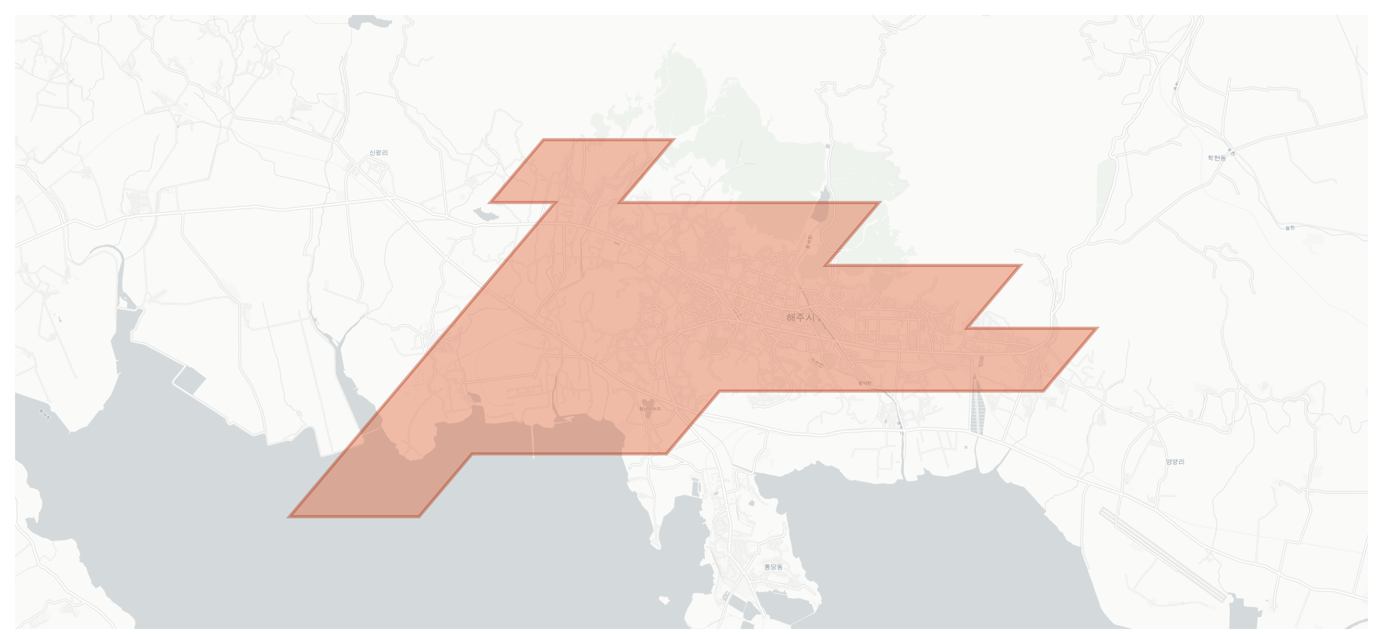 Haeju geographic map