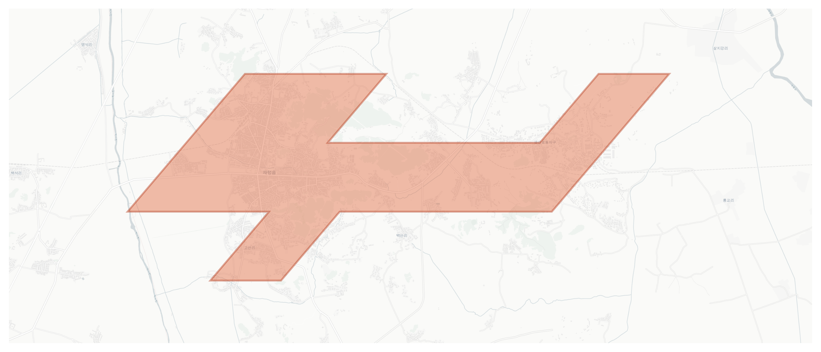 Jaeryong geographic map