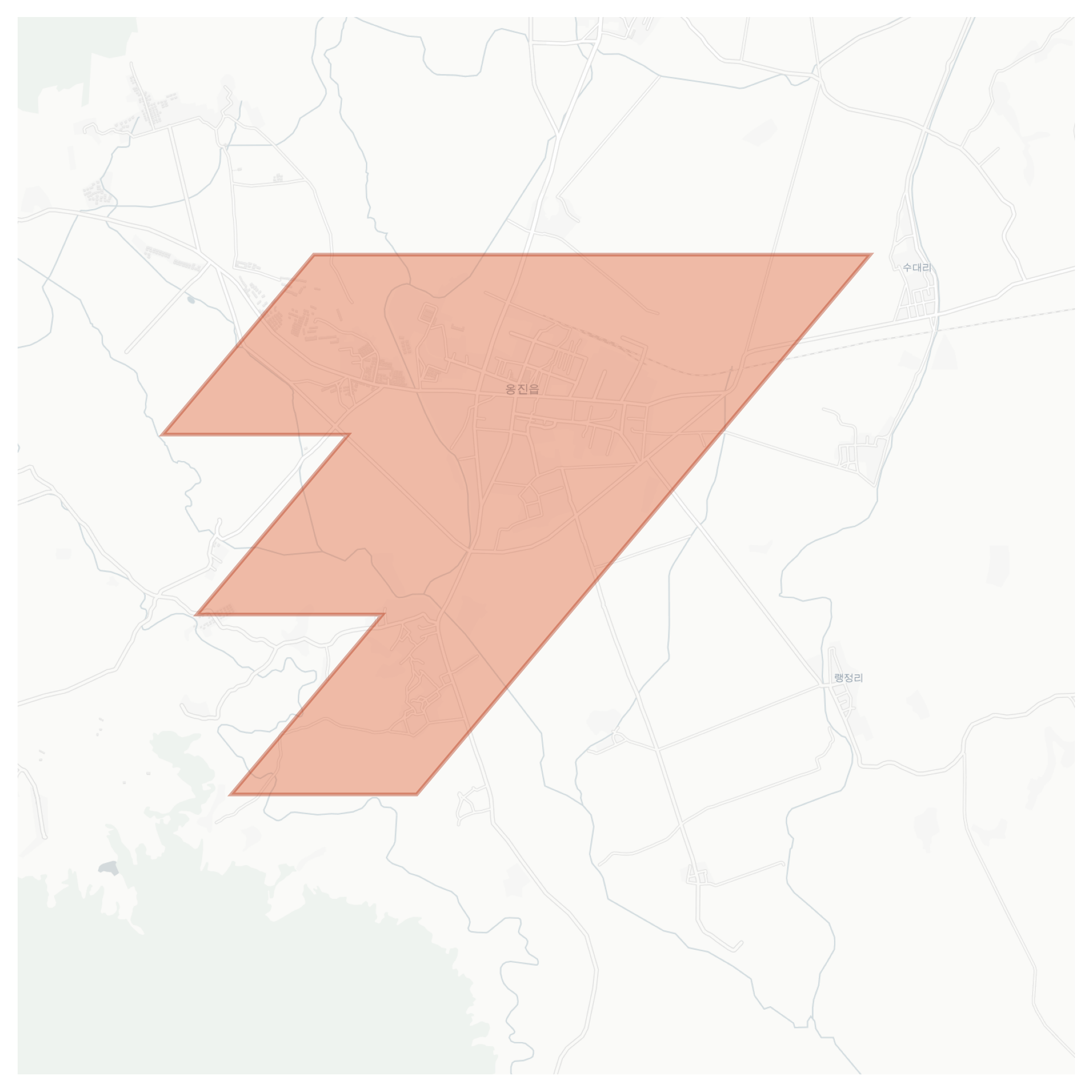 Ongjin geographic map