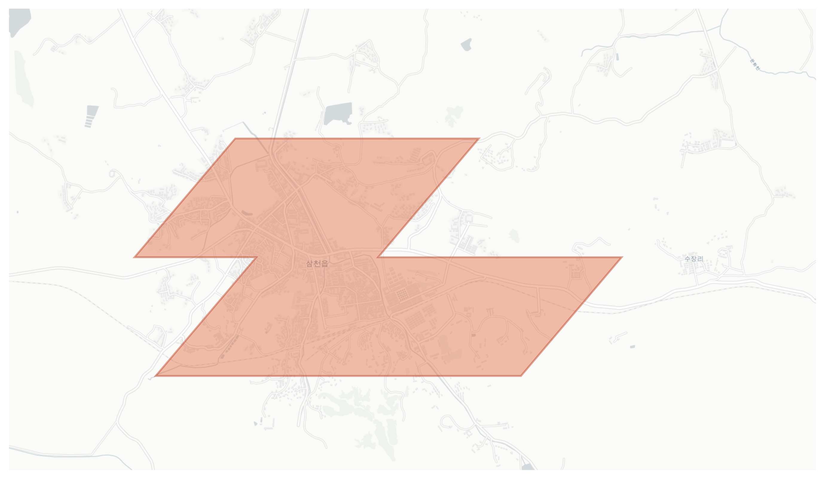 Samchon geographic map