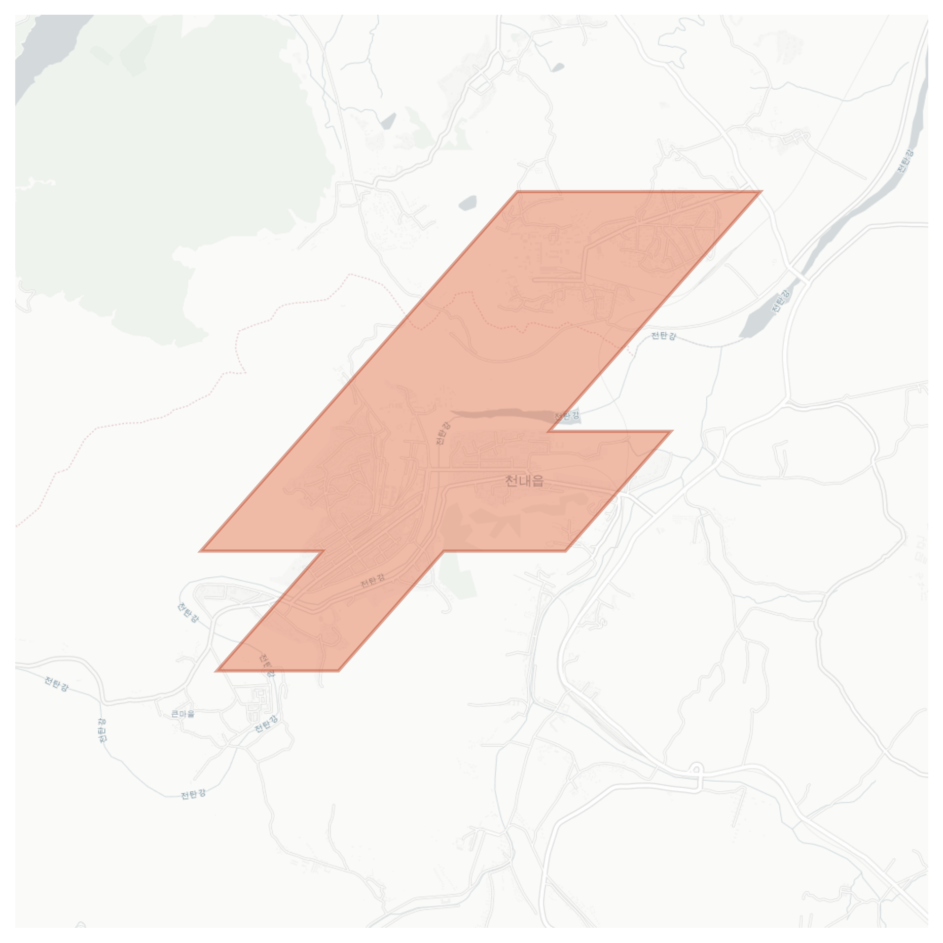 Chonnae geographic map