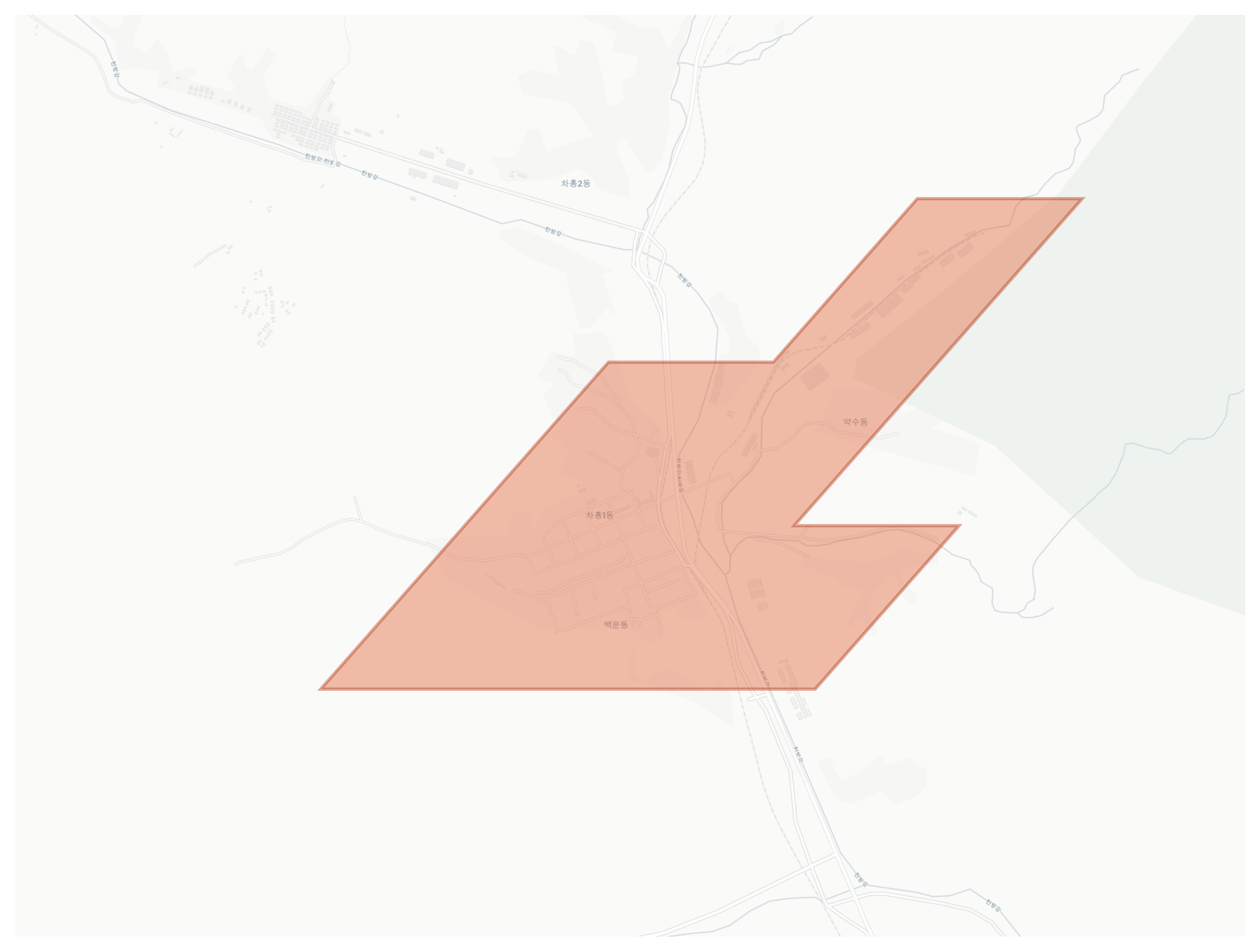 백운동 geographic map