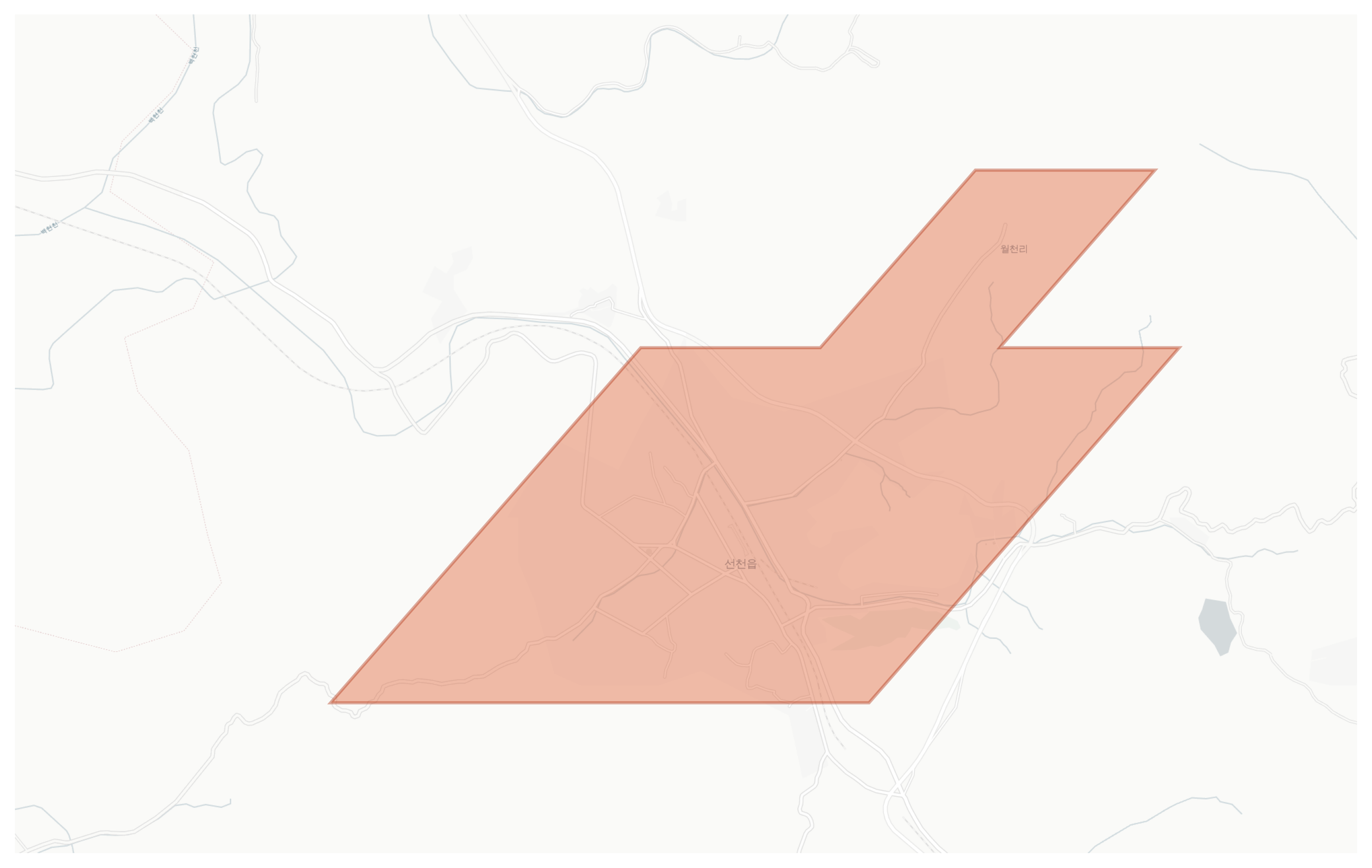 Sonchon geographic map