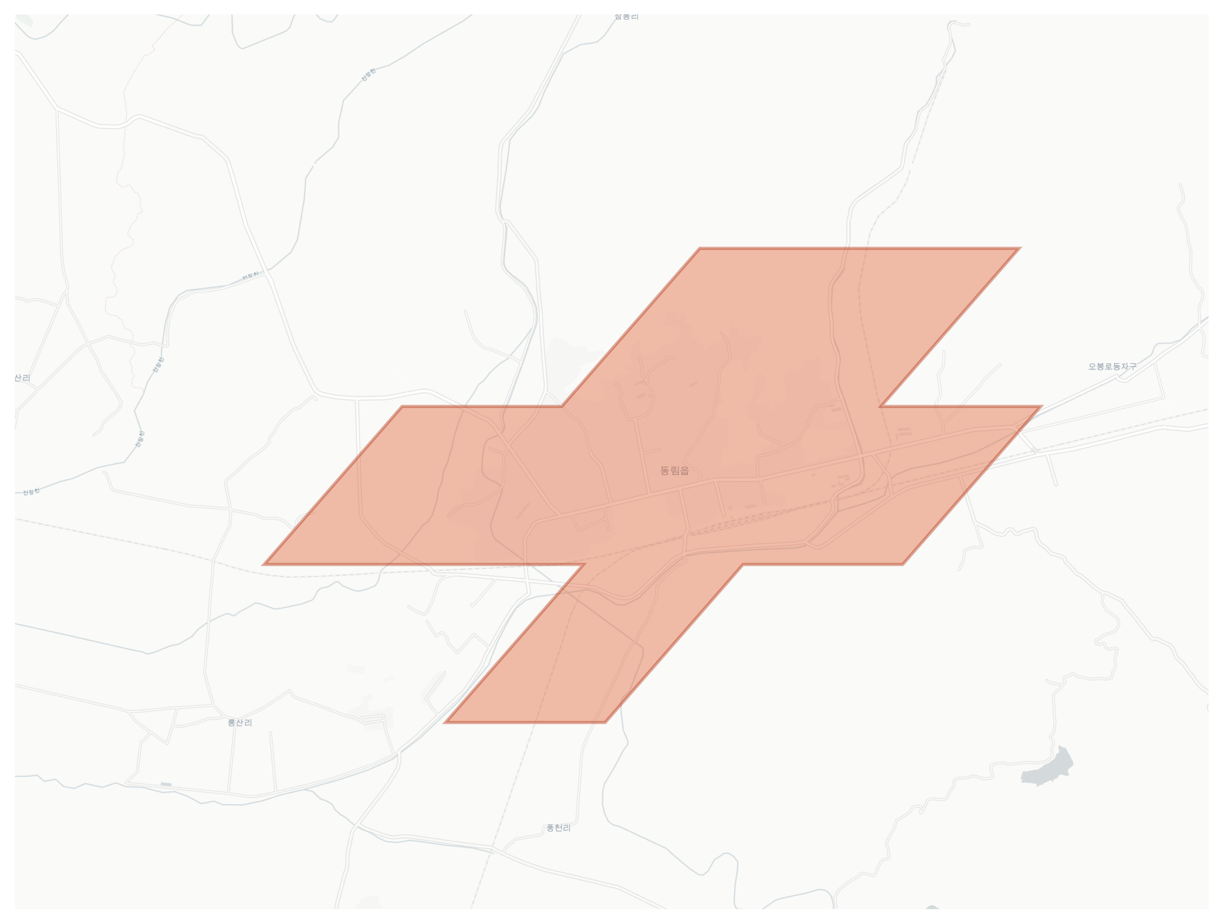 Tongrim geographic map