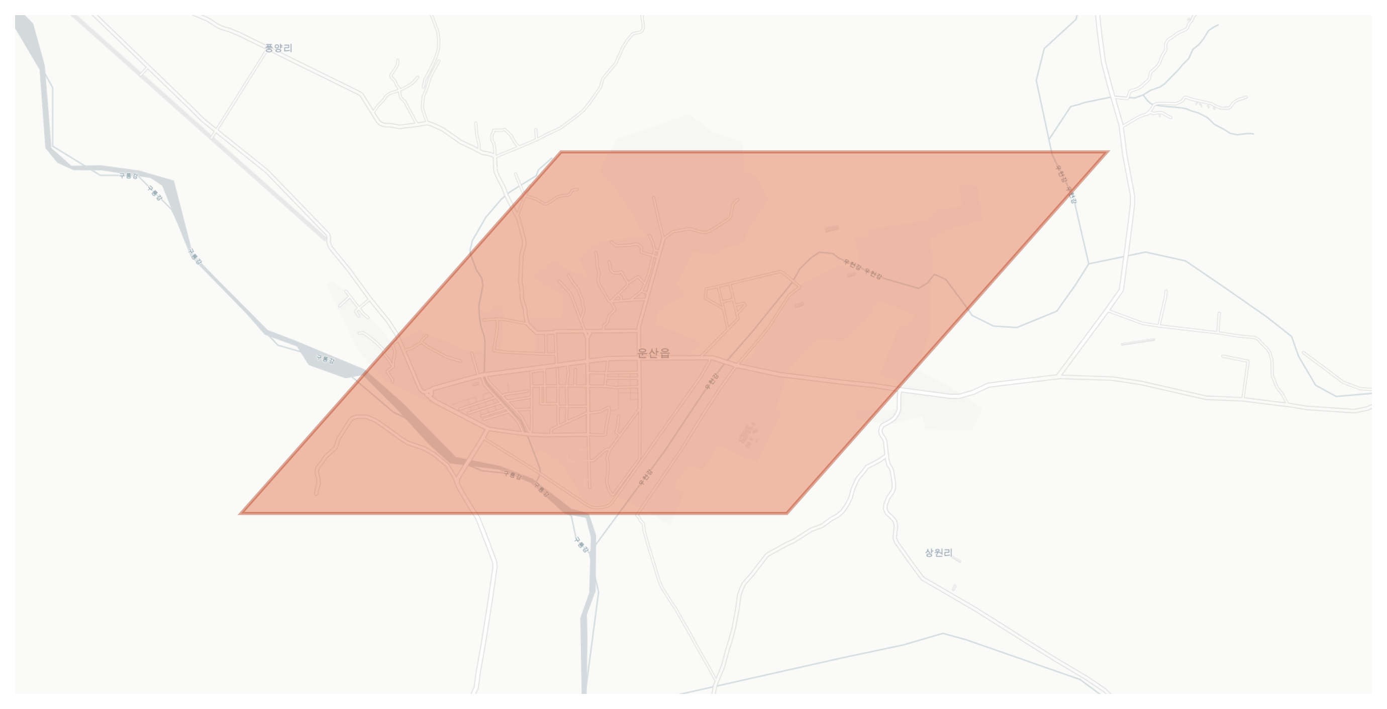 Unsan geographic map