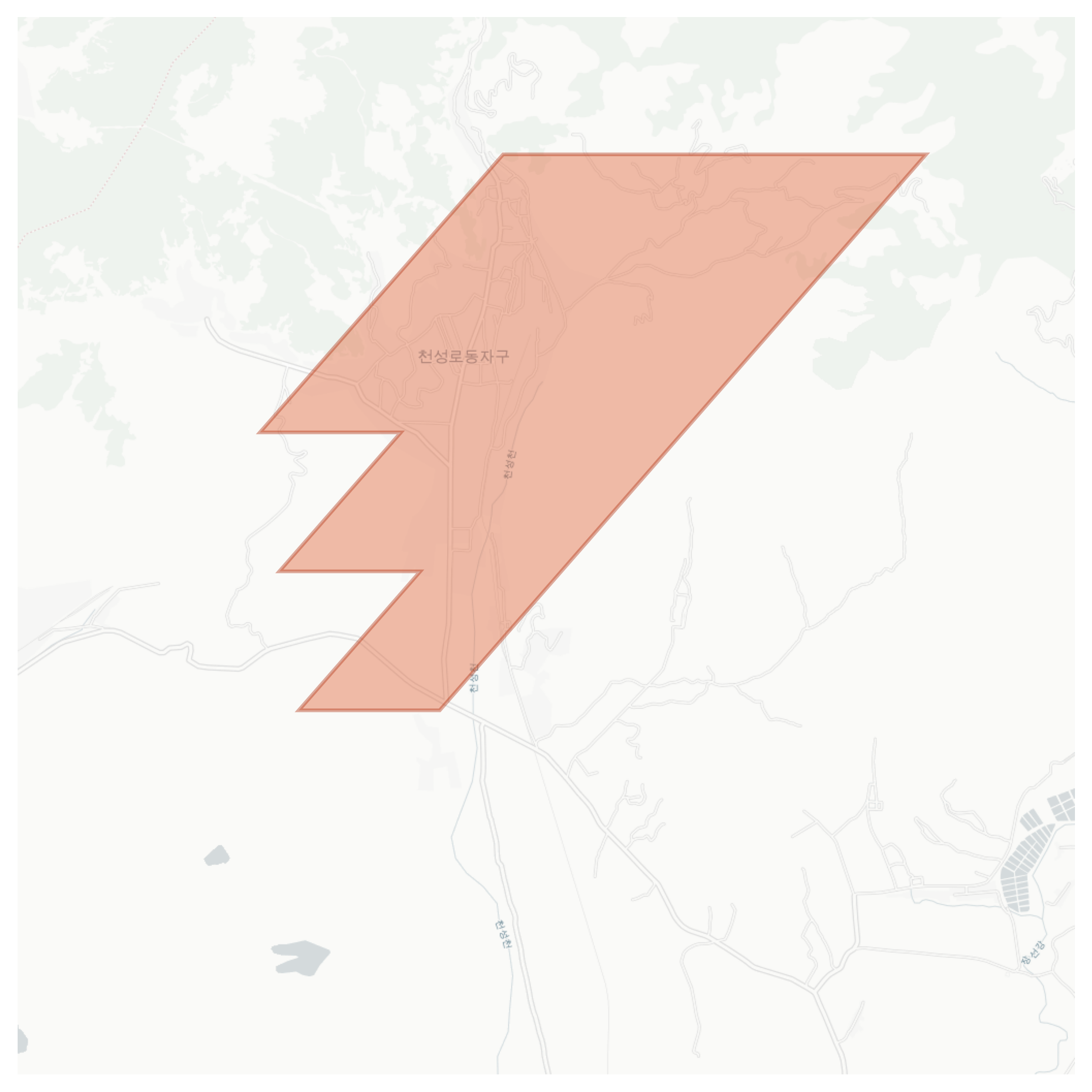 천성로동자구 geographic map