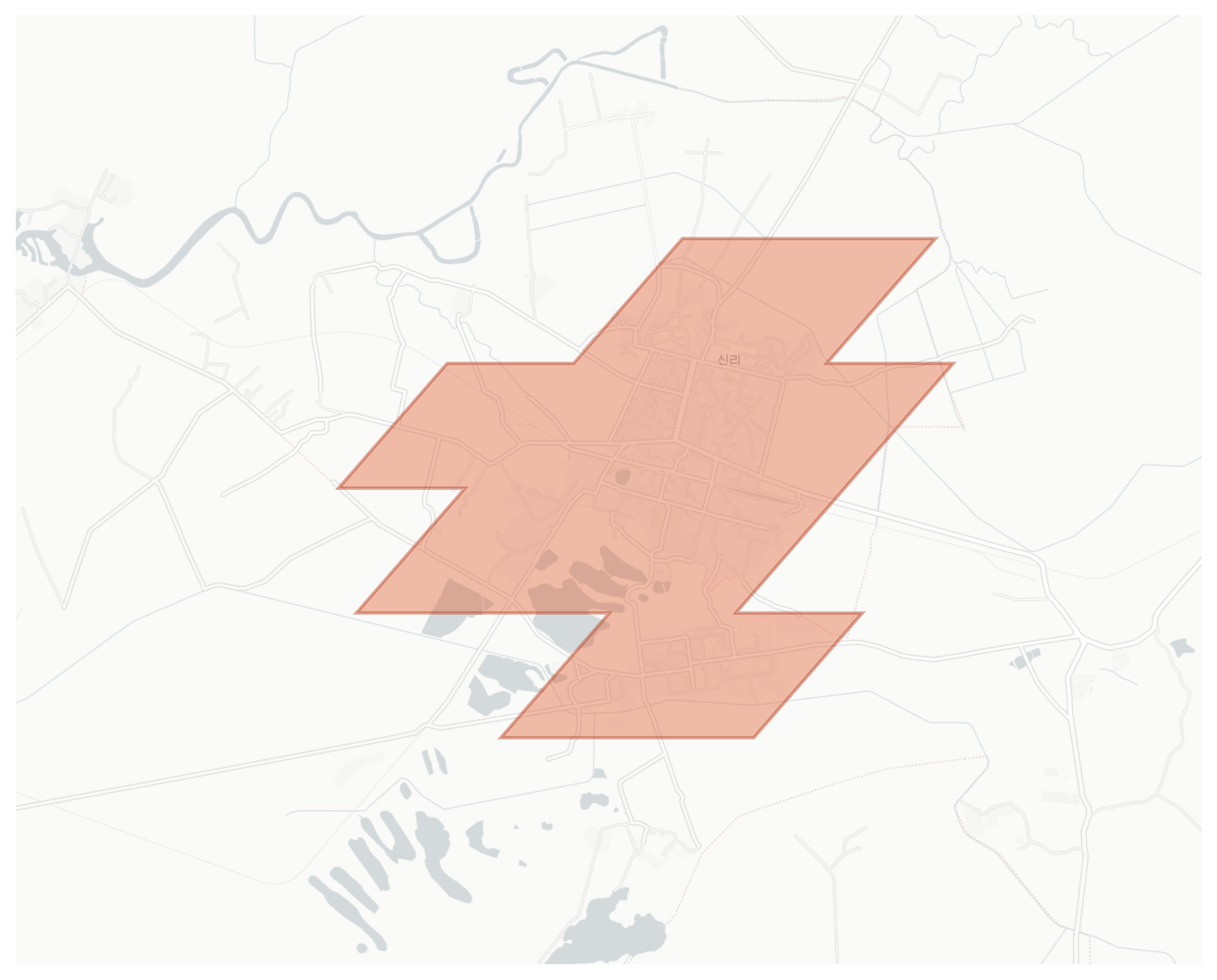 Chongnam geographic map