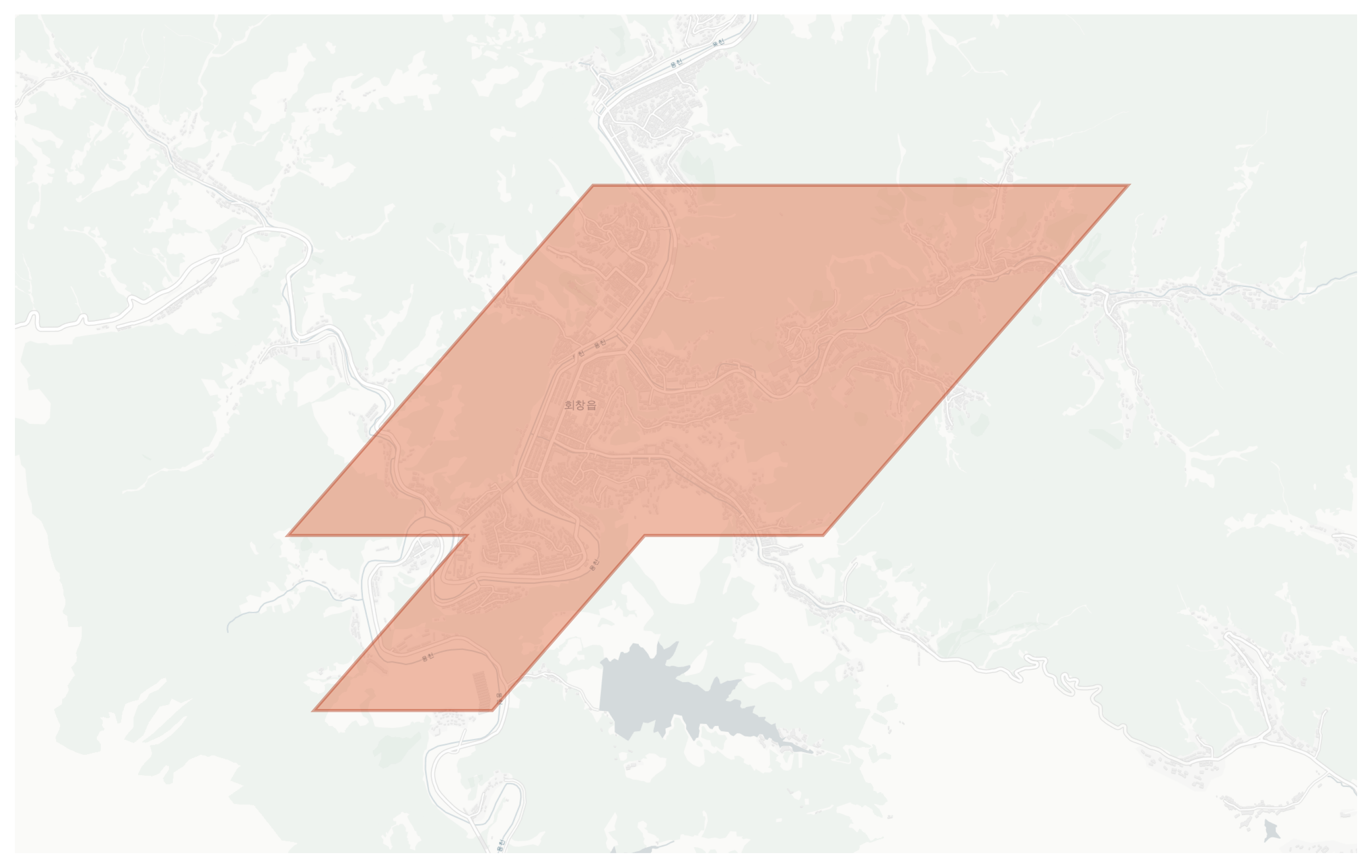 Hoechang geographic map