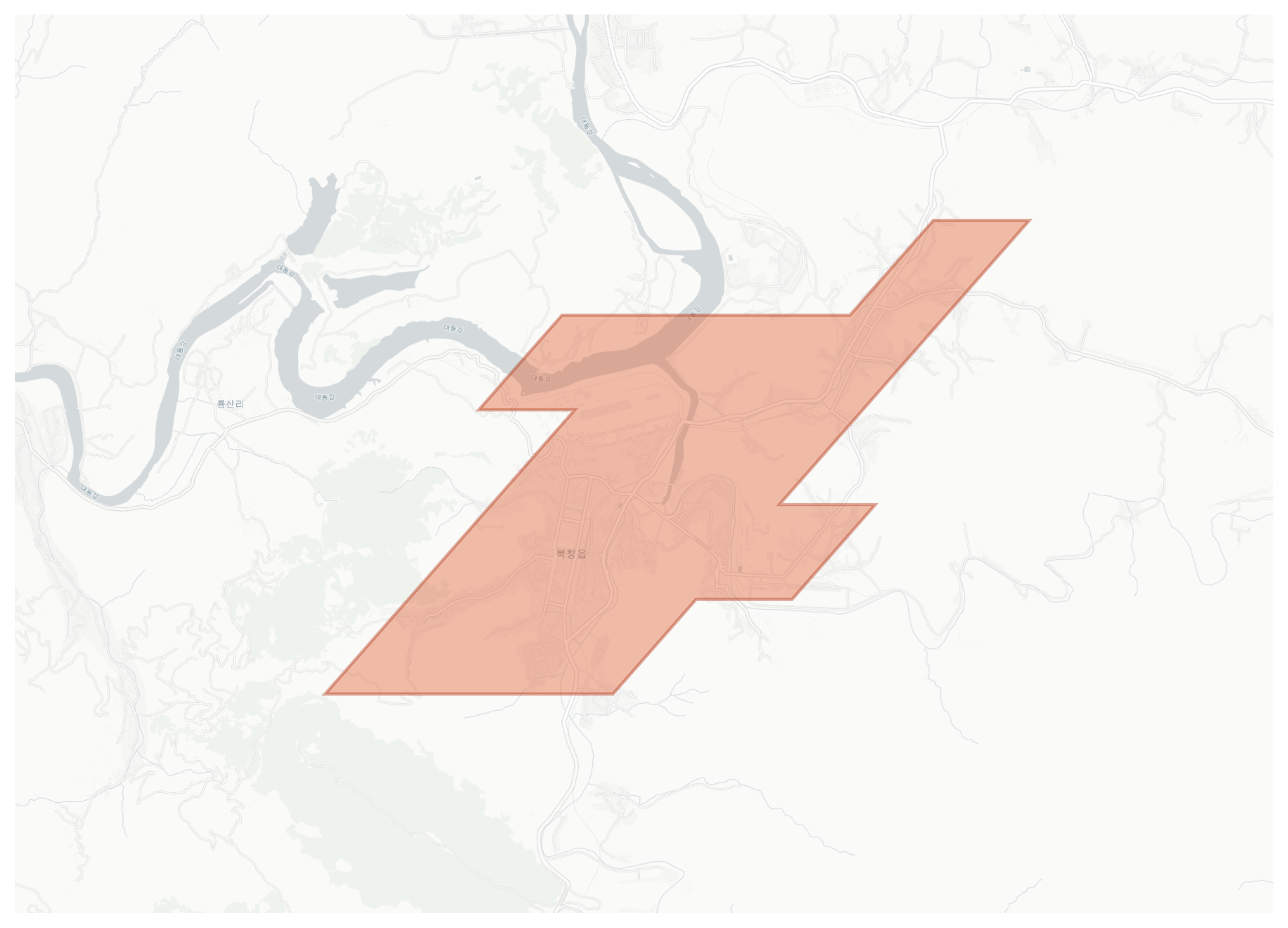Pukchang geographic map