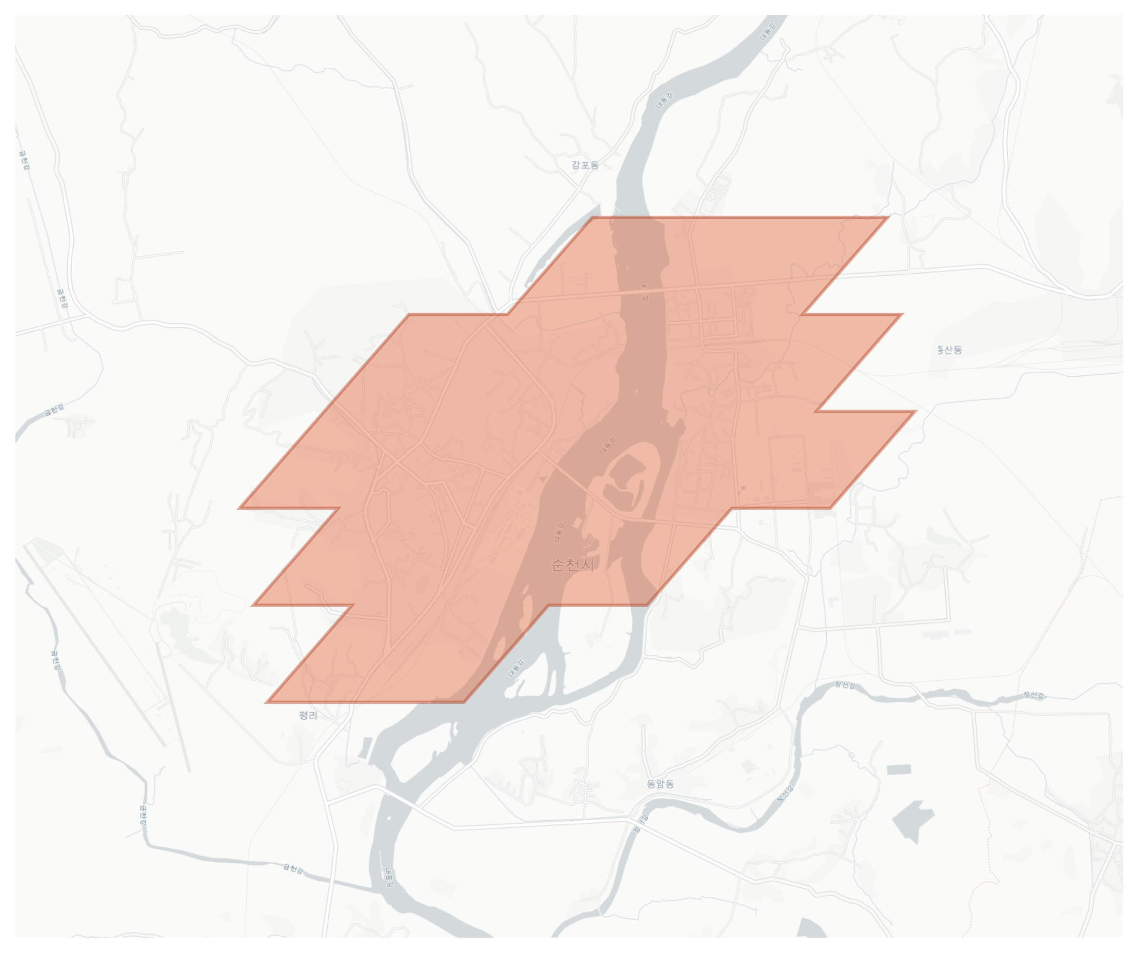 Sunchon geographic map
