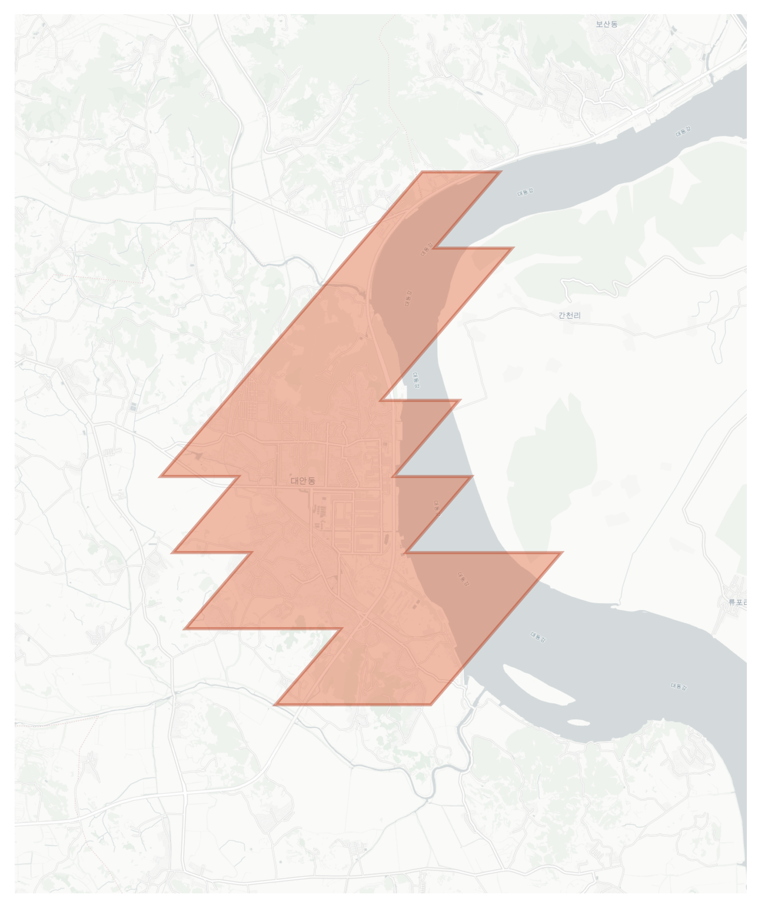 Taean geographic map