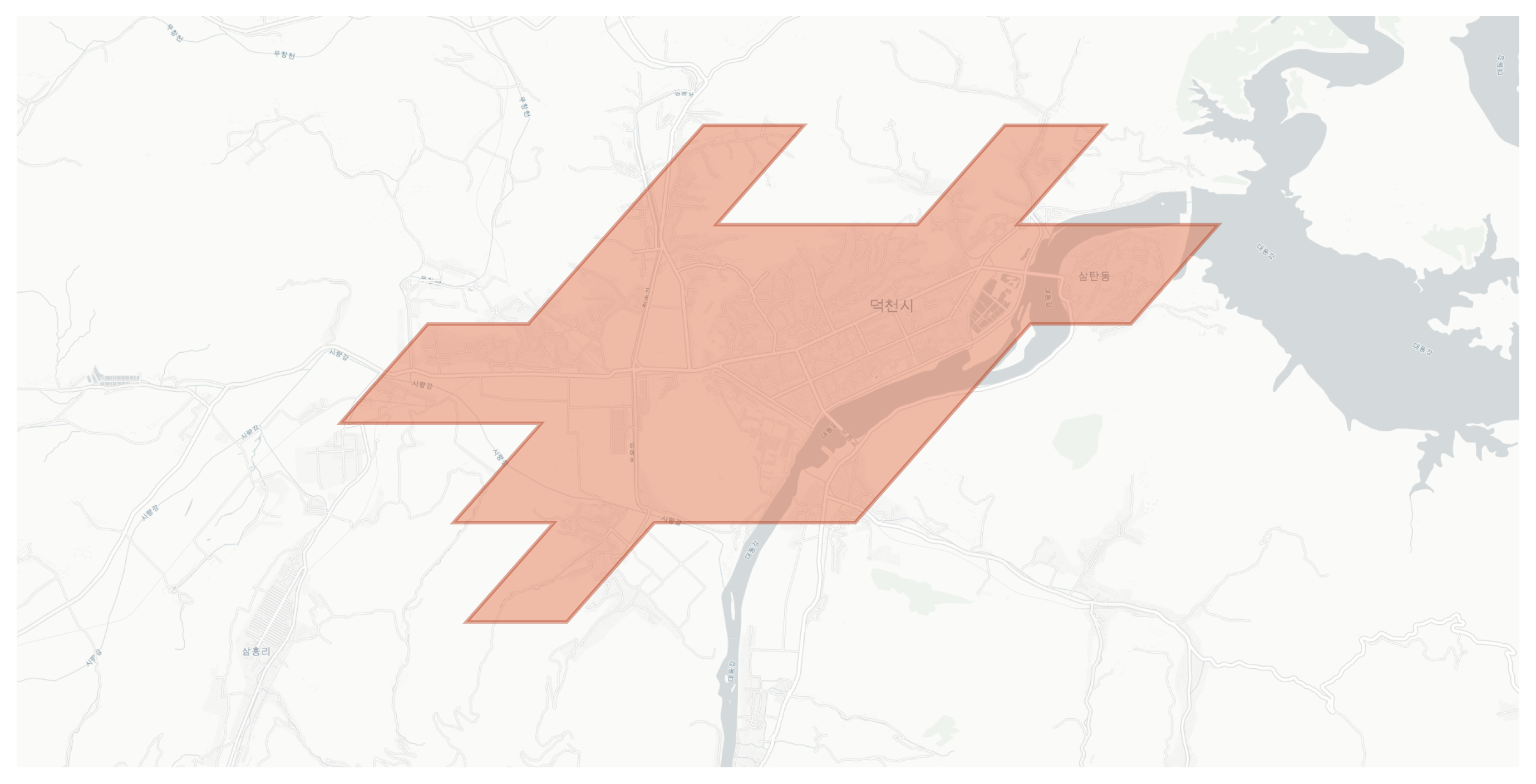 Tokchon geographic map