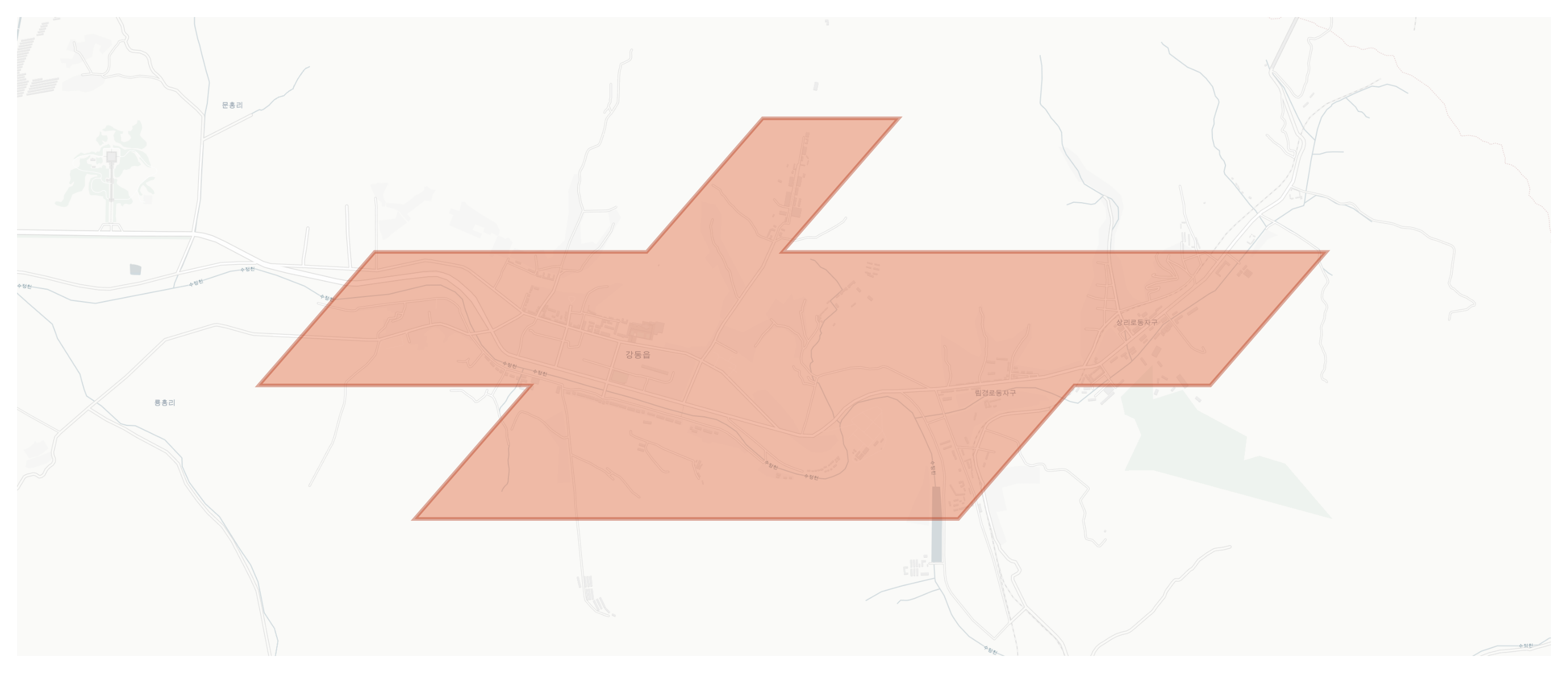 Kangdong geographic map