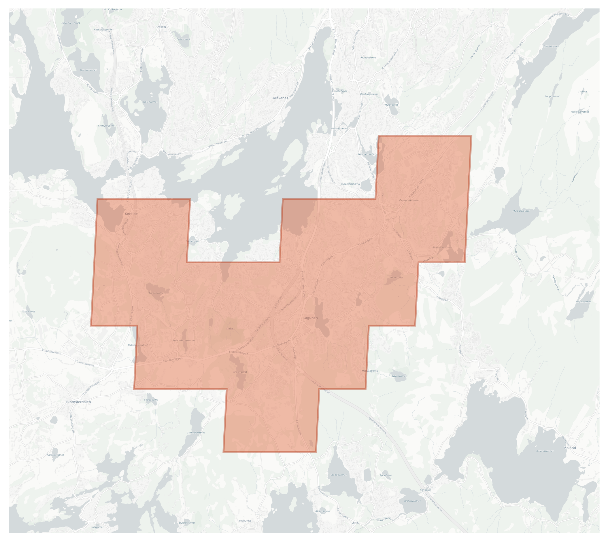 Lagunen geographic map