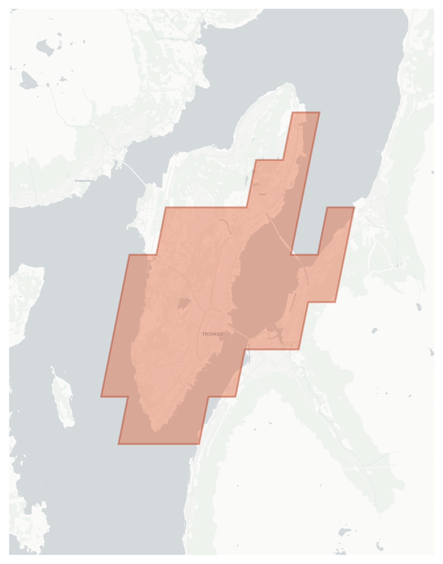 Tromsø geographic map