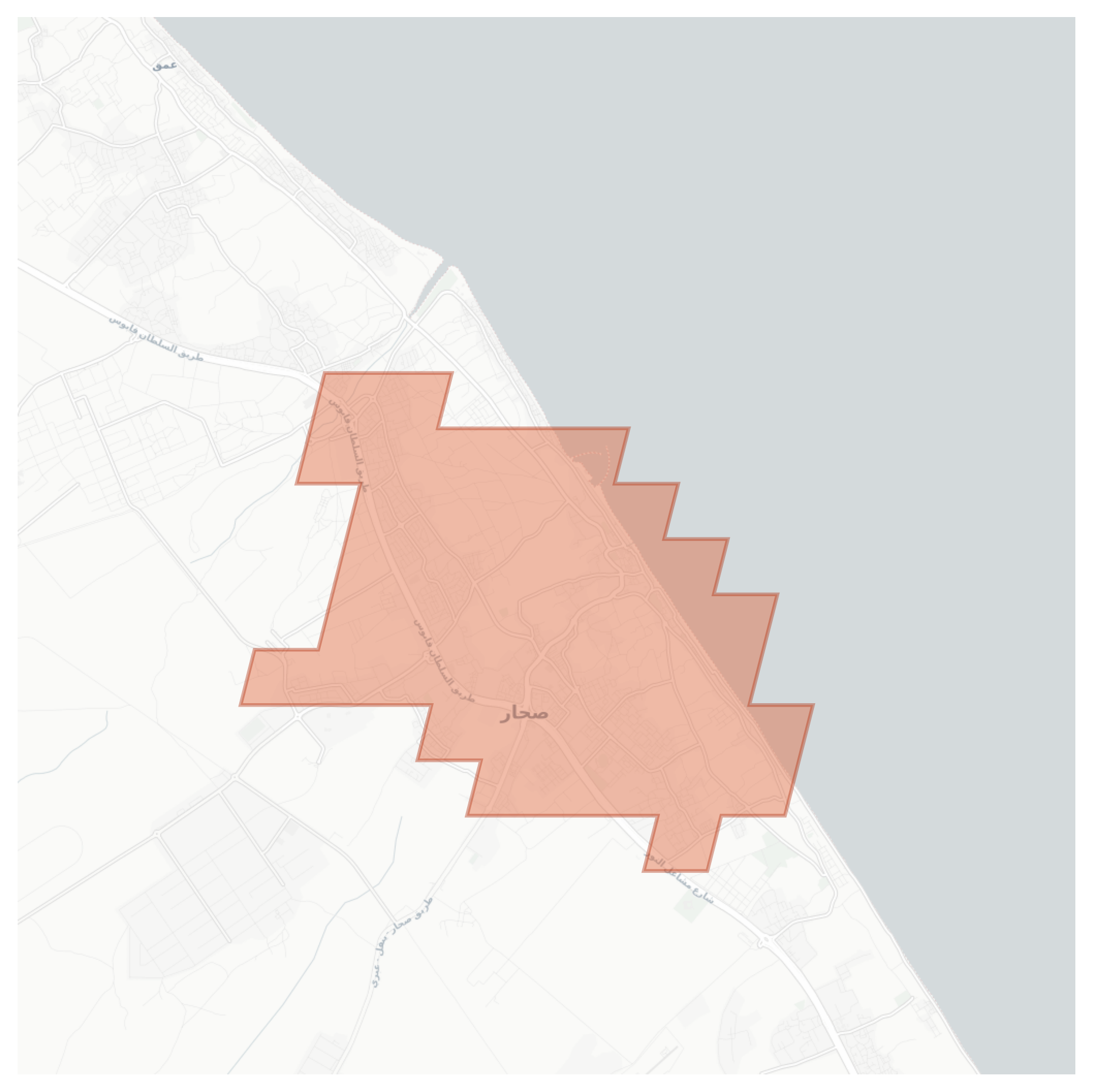 Sohar geographic map