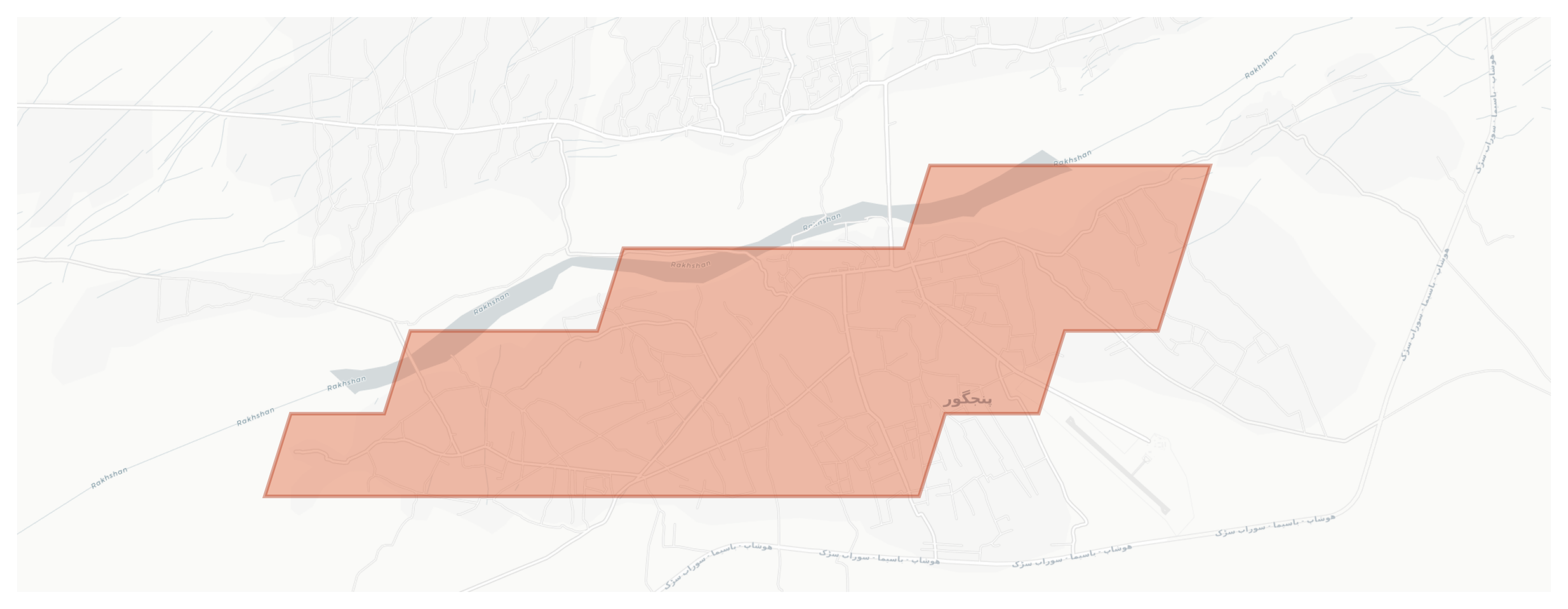 Panjgur geographic map