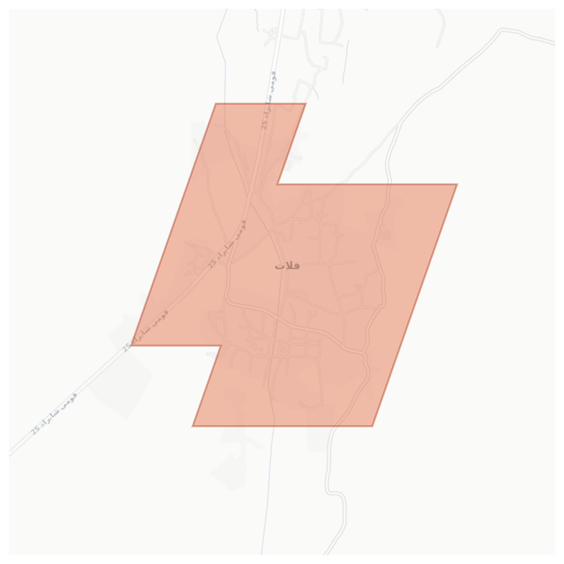 Qalat geographic map