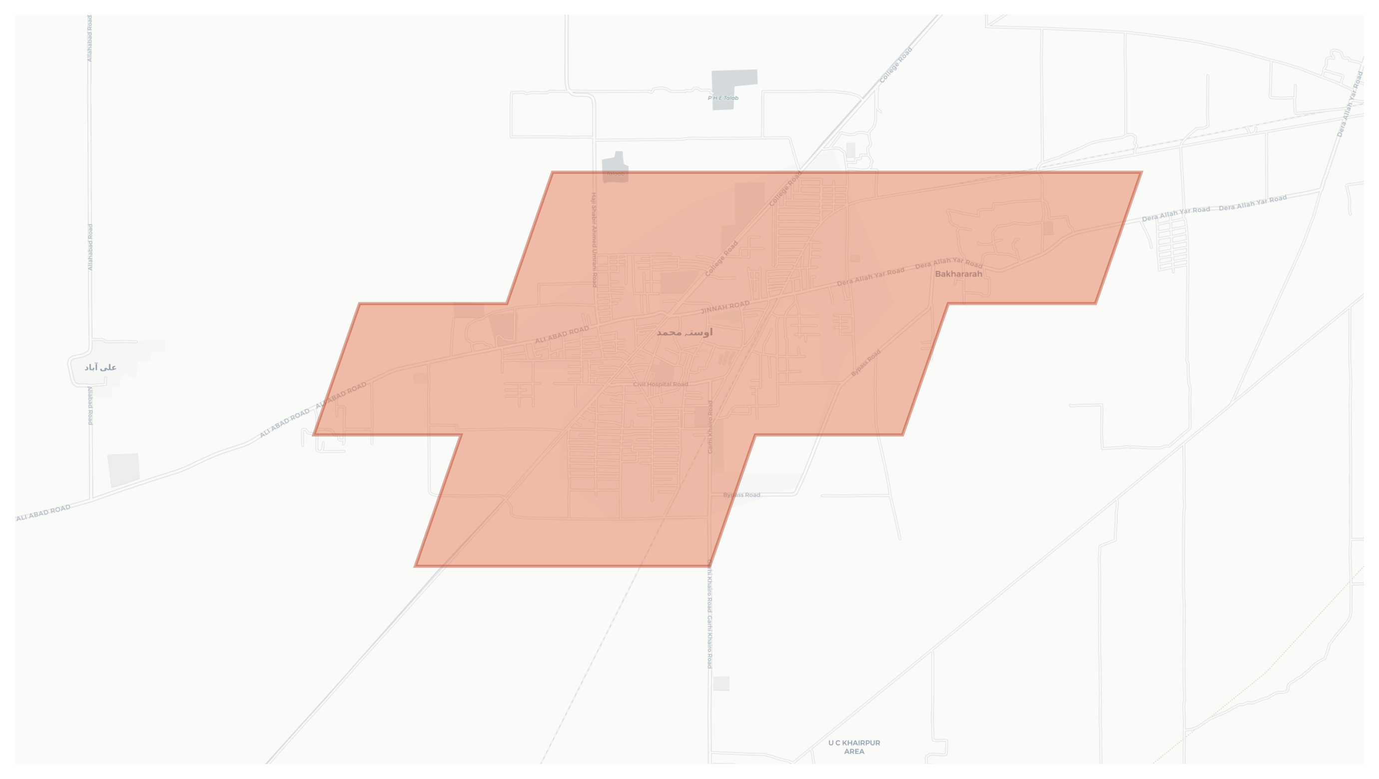 Usta Muhammad geographic map