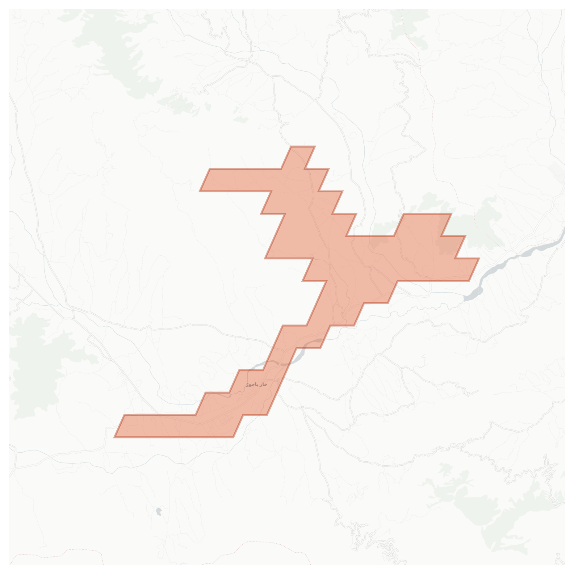 Khar Bajaur geographic map