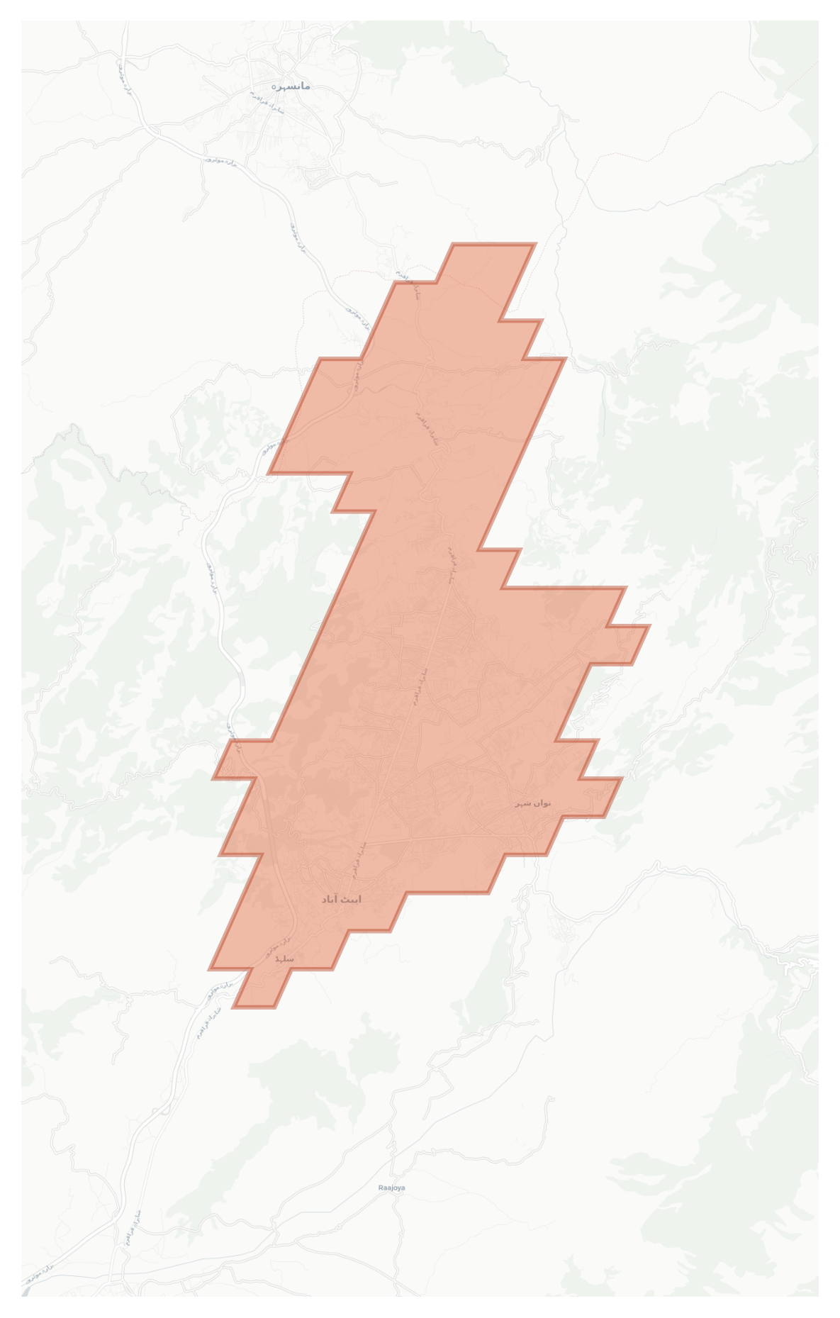 Abbottabad geographic map