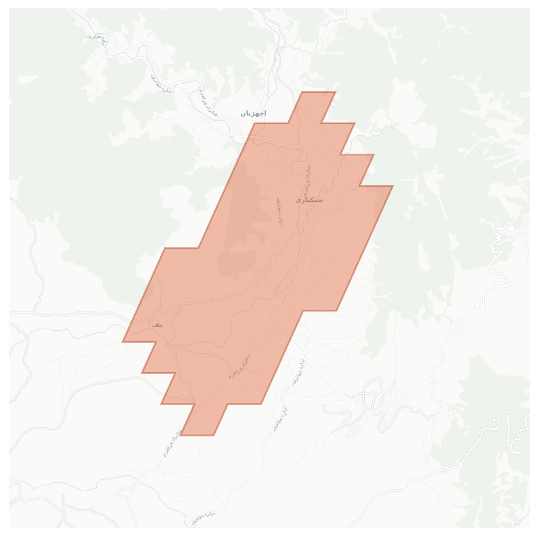 Baffa geographic map