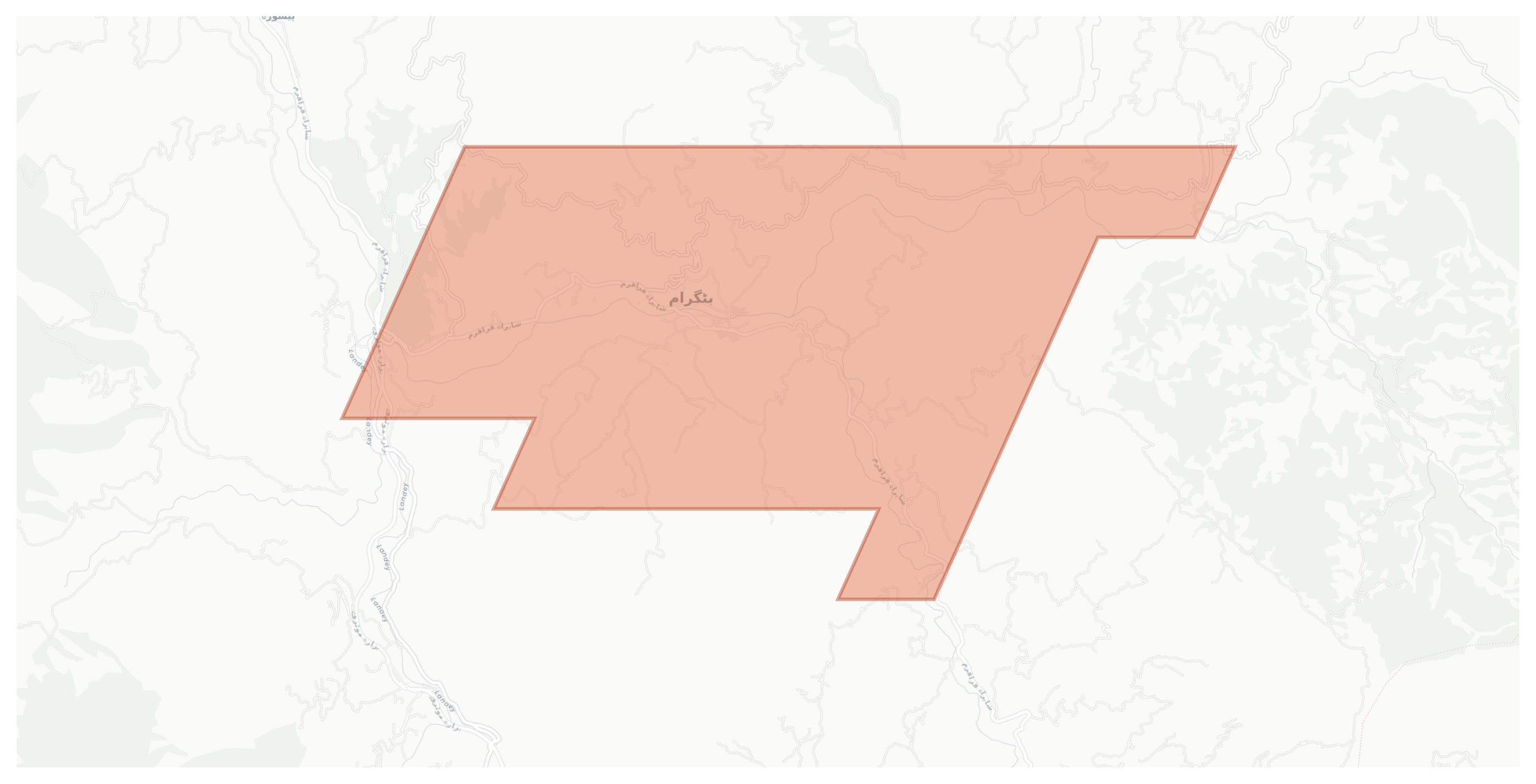 Battagram geographic map