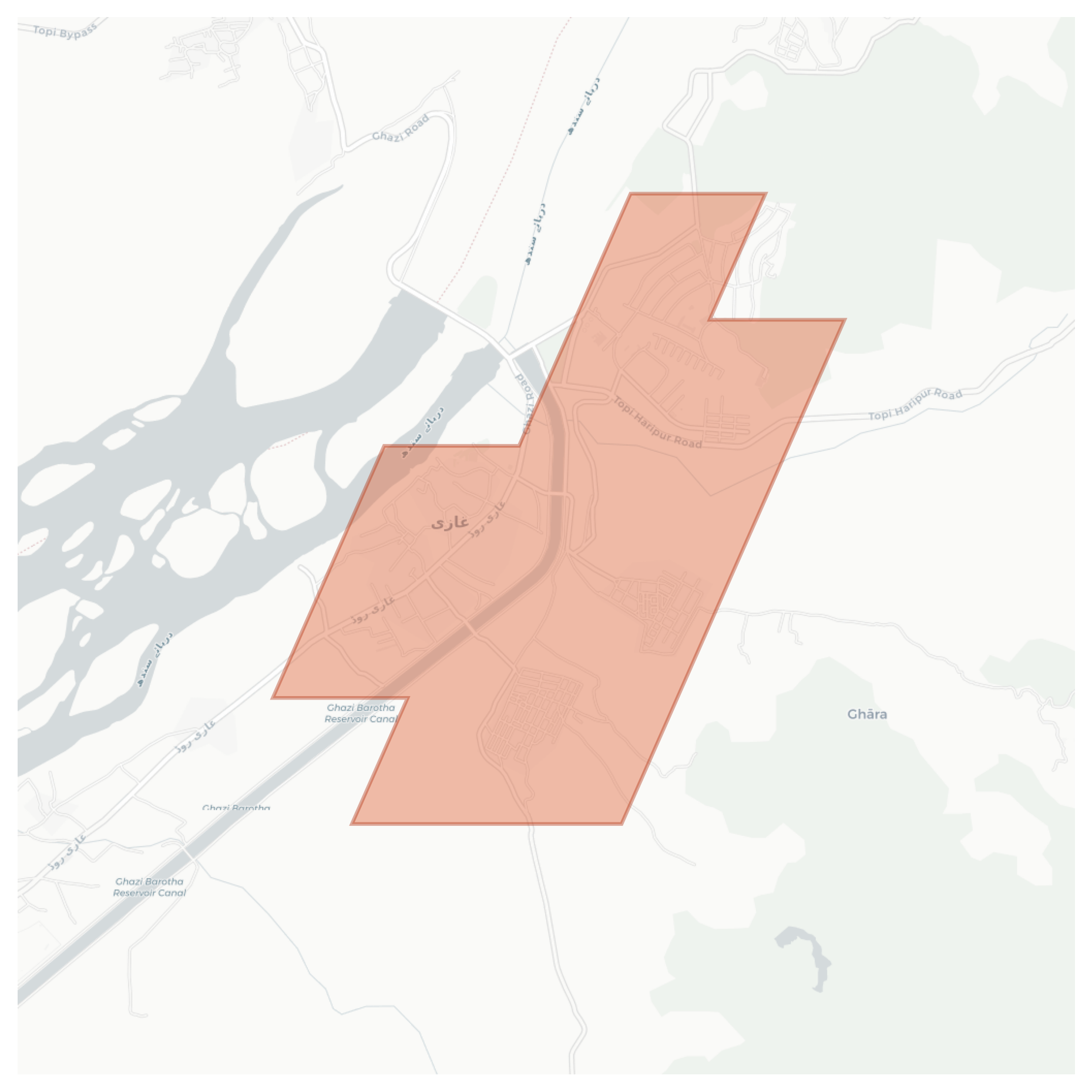 Ghazi geographic map