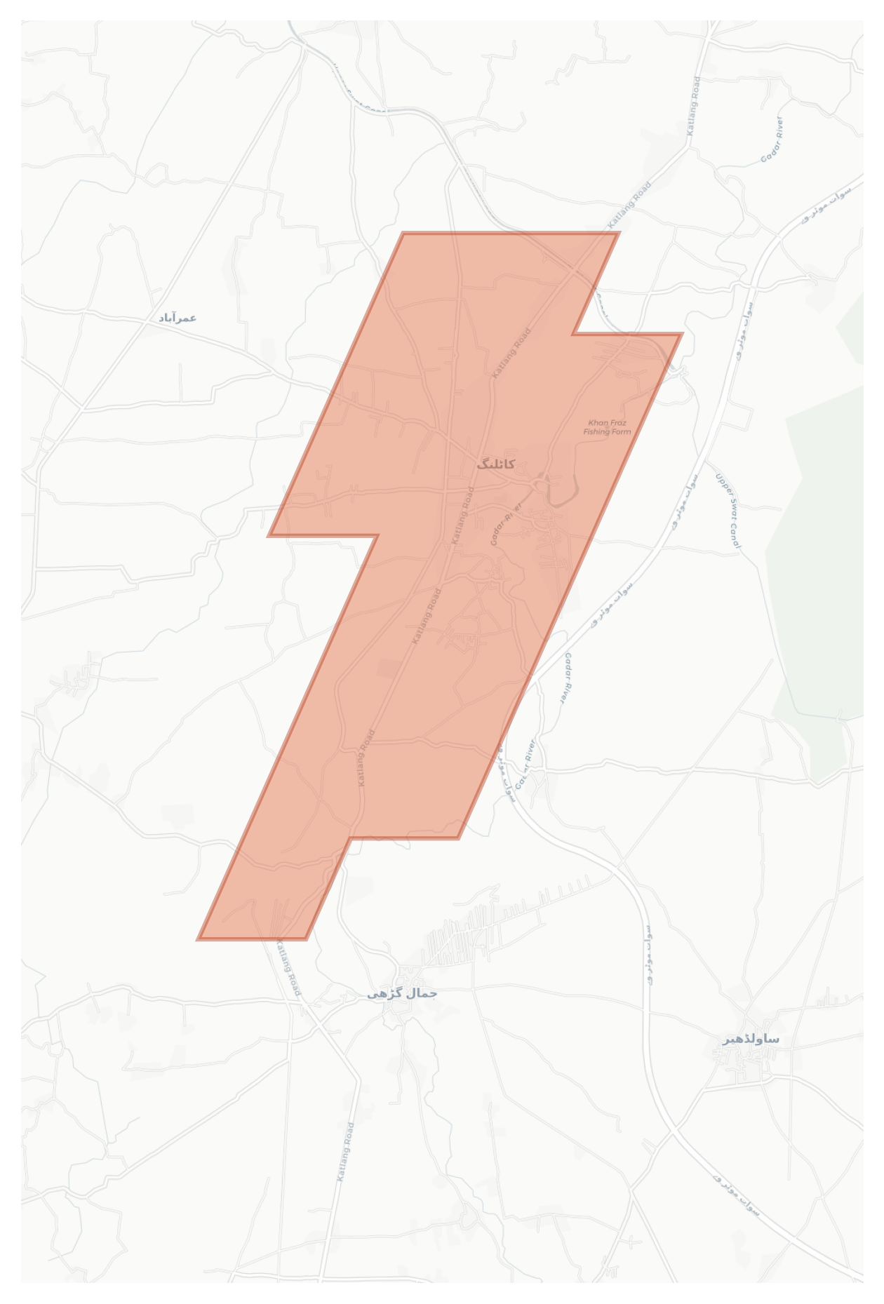 Katlang geographic map