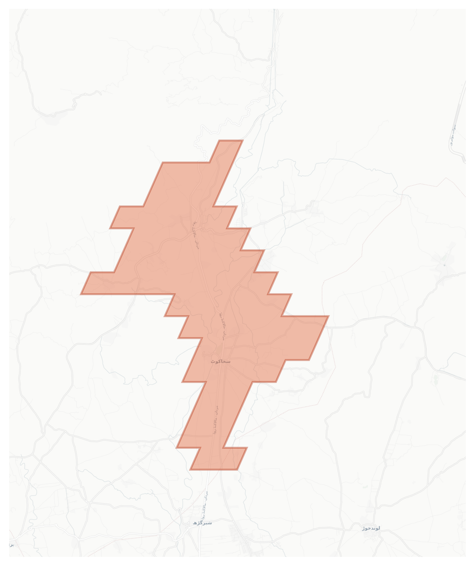 Sakhakot geographic map