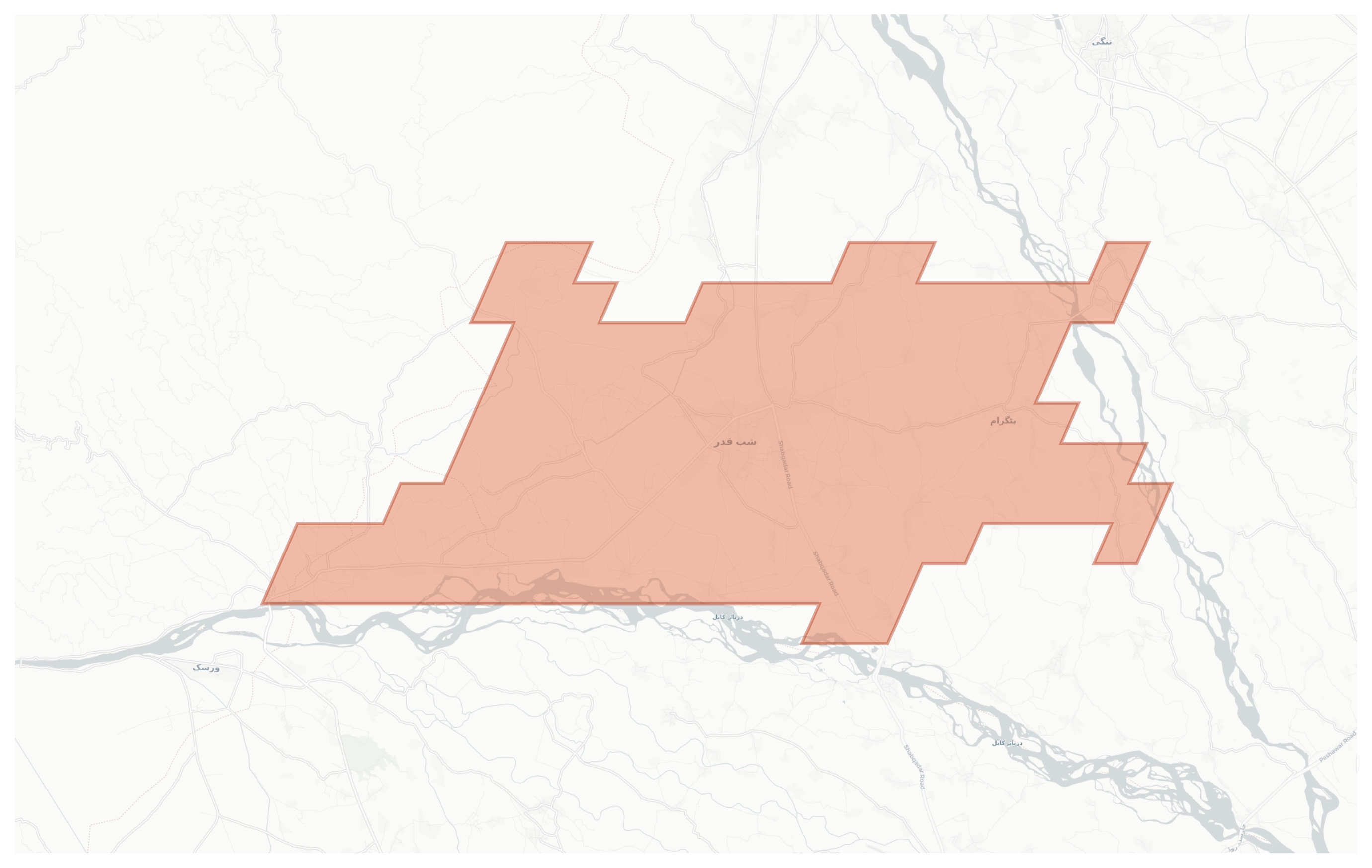 Shabqadar geographic map